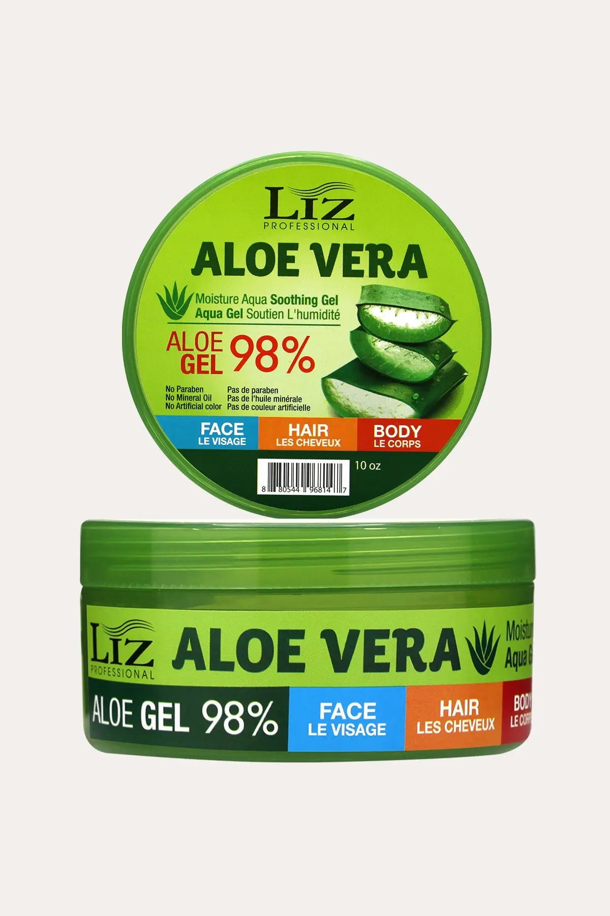 LIZ ALOE VERA MOISTURE AQUA SOOTHING GEL 98% 10oz - BSW BEAUTY CANADA