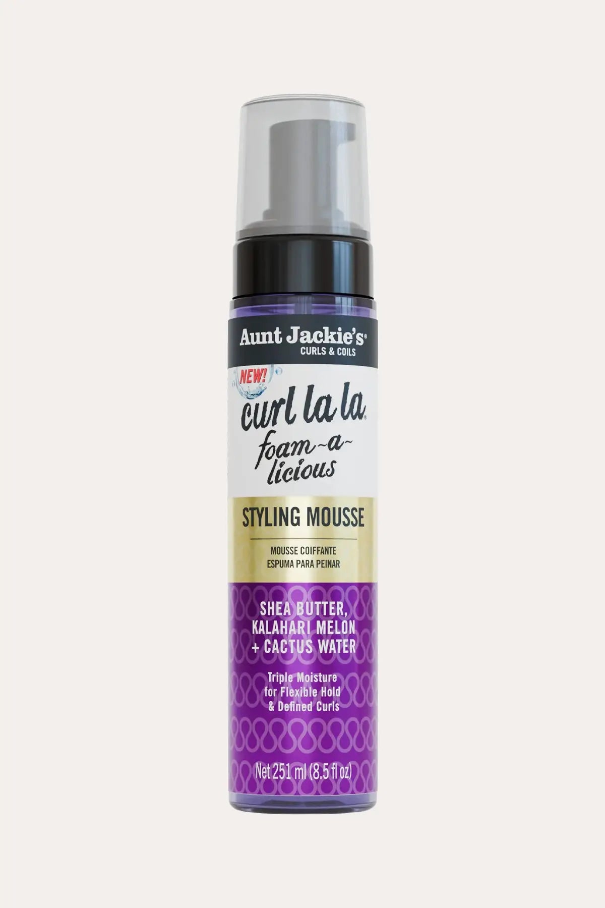 AUNT JACKIES CURL LA LA FOAM-A-LICIOUS STYLING MOUSSE 8.5oz AUNT JACKIE'S