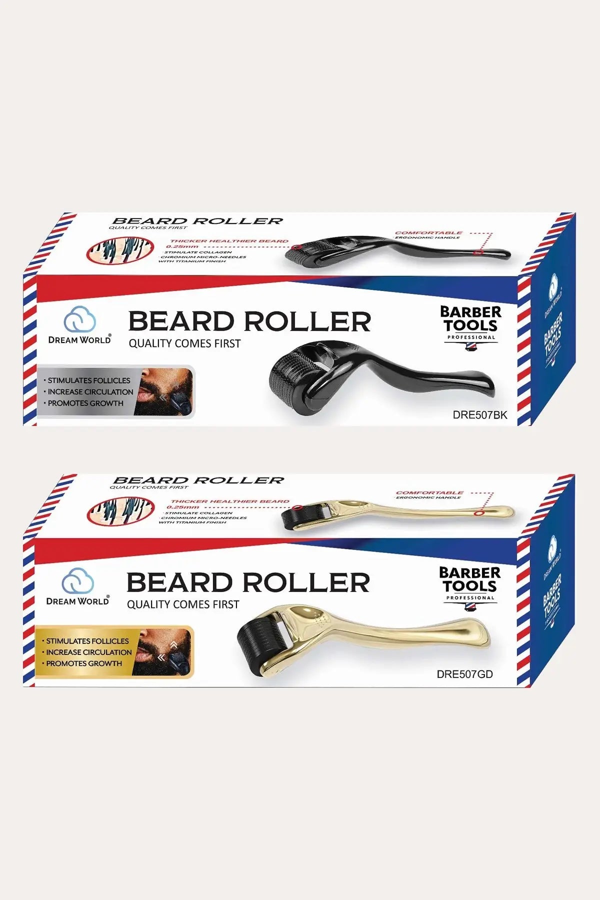 DREAM WORLD BEARD ROLLER - MICRONEEDLE BEARD GROWTH ROLLER - BSW BEAUTY CANADA