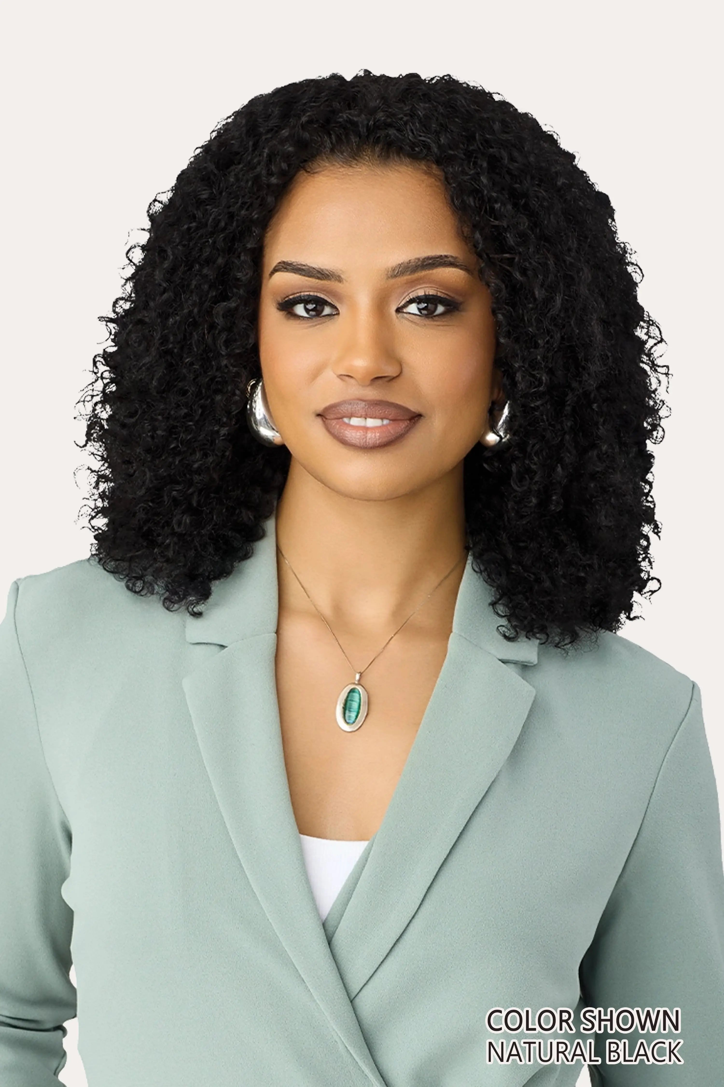 OUTRE EVERROOT UNPROCESSED HUMAN HAIR HALF WIG - HH WATER CURLS 14