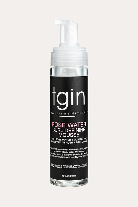 TGIN ROSE WATER CURLING DEFINING MOUSSE 8oz - BSW BEAUTY CANADA