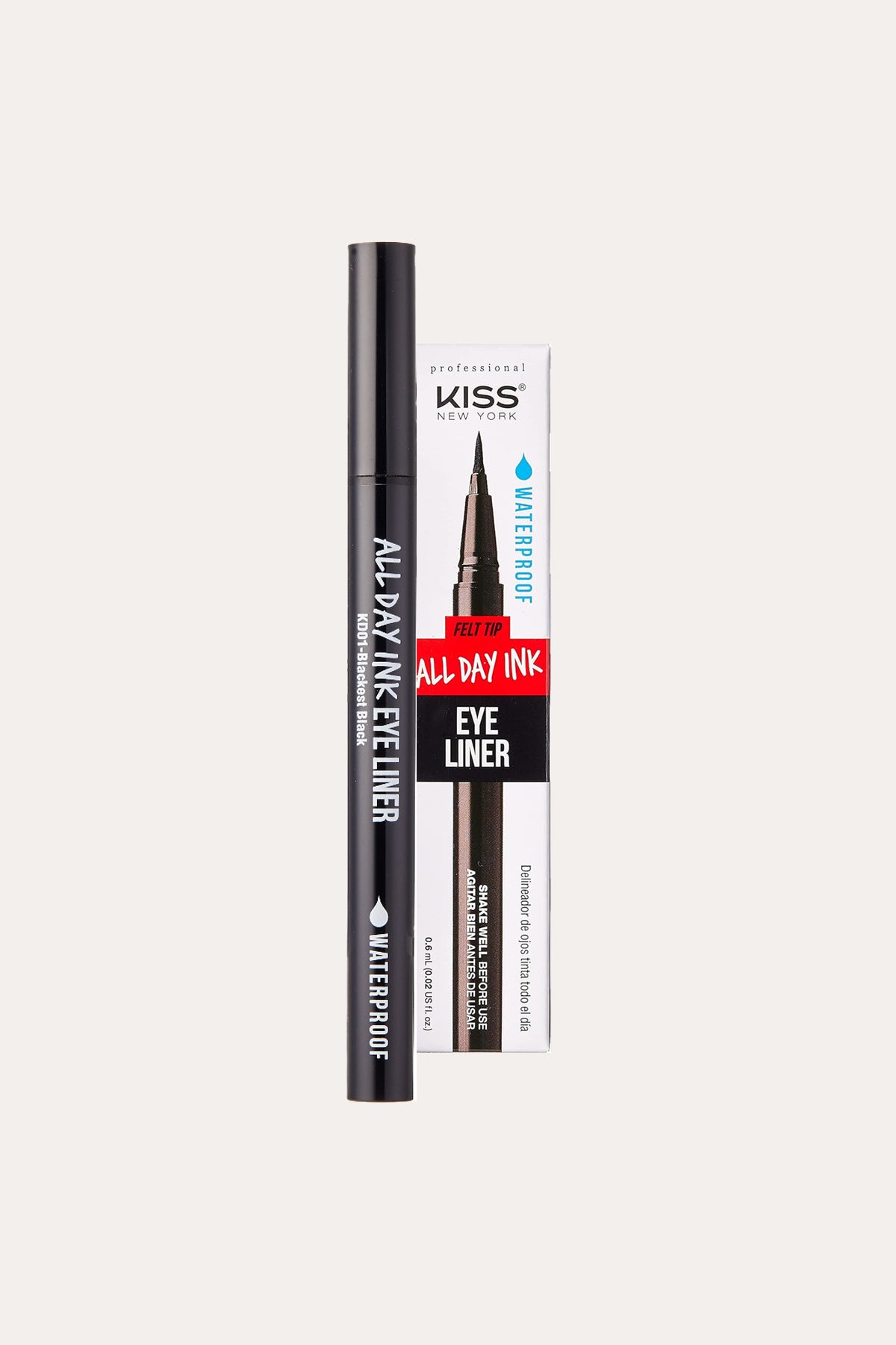 KISS NEW YORK PRO ALL DAY INK WATERPROOF EYELINER - BSW BEAUTY CANADA
