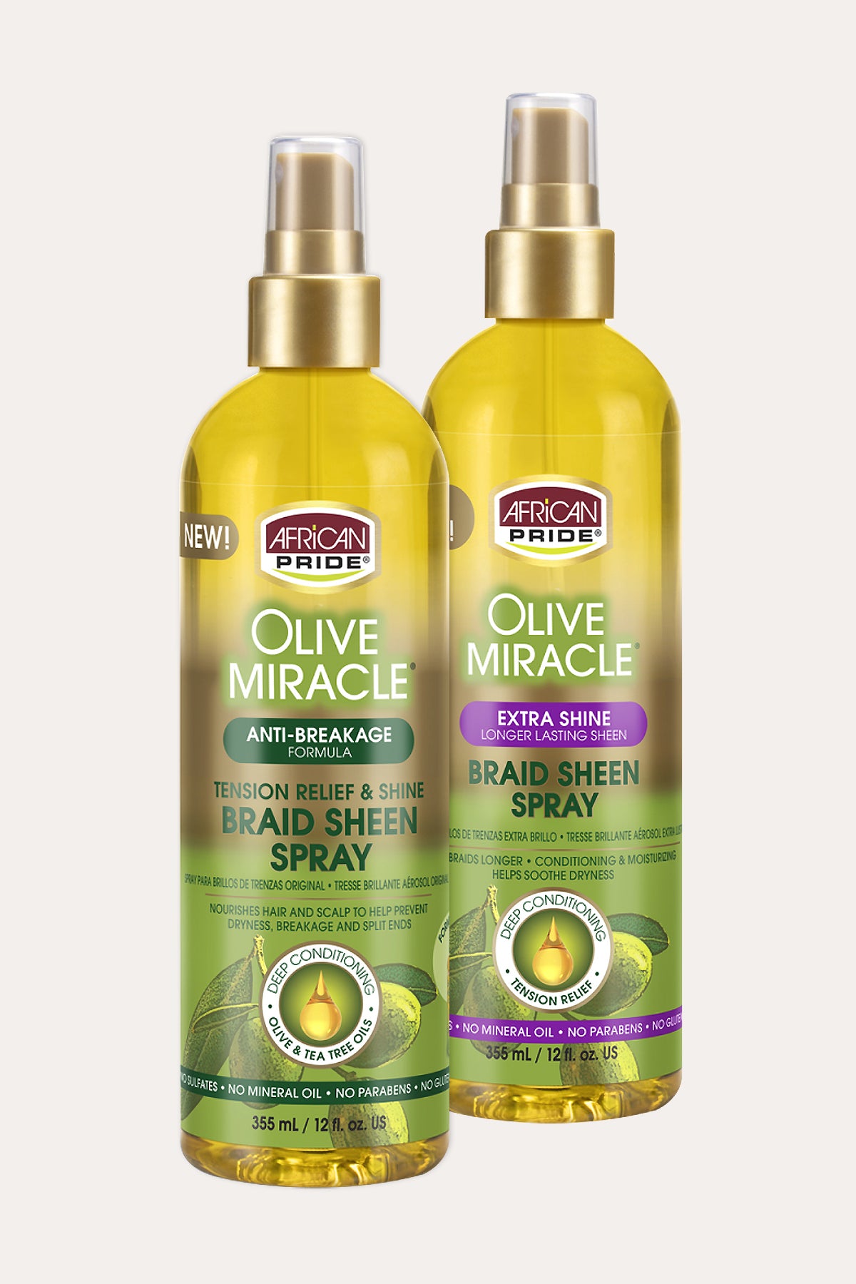 AFRICAN PRIDE OLIVE MIRACLE BRAID SHEEN 12oz - BSW BEAUTY CANADA