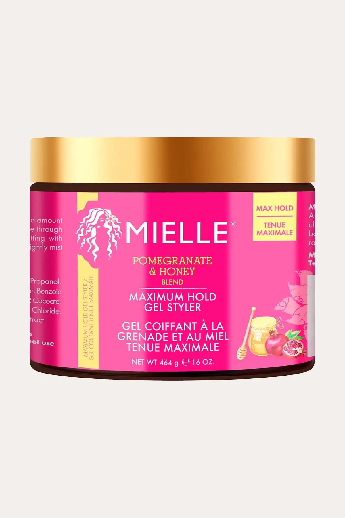 MIELLE POMEGRANATE & HONEY MAXIMUM GEL STYLER 16oz - BSW BEAUTY CANADA