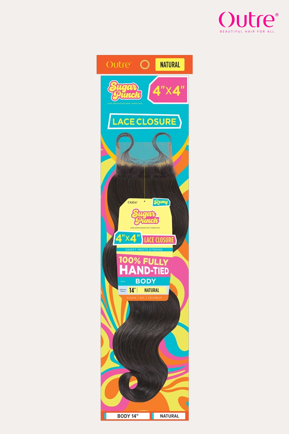 OUTRE SUGAR PUNCH 4X4 LACE CLOSURE - BODY WAVE - BSW BEAUTY CANADA