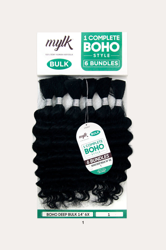 OUTRE MYLK 100% HUMAN HAIR 6X BOHO DEEP BULK 14" - BSW BEAUTY CANADA