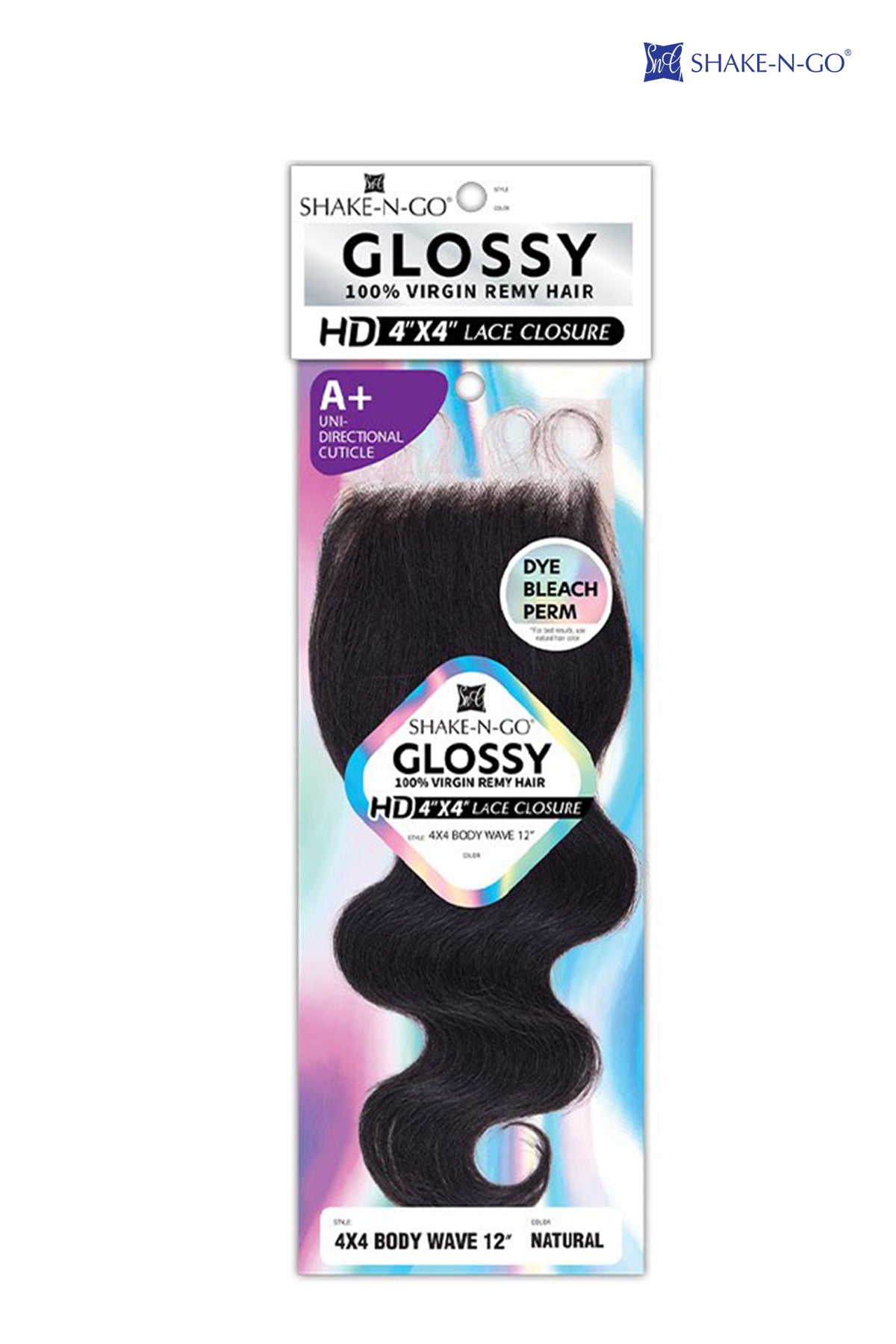 SHAKE N GO GLOSSY 4X4 HD LACE CLOSURE 12