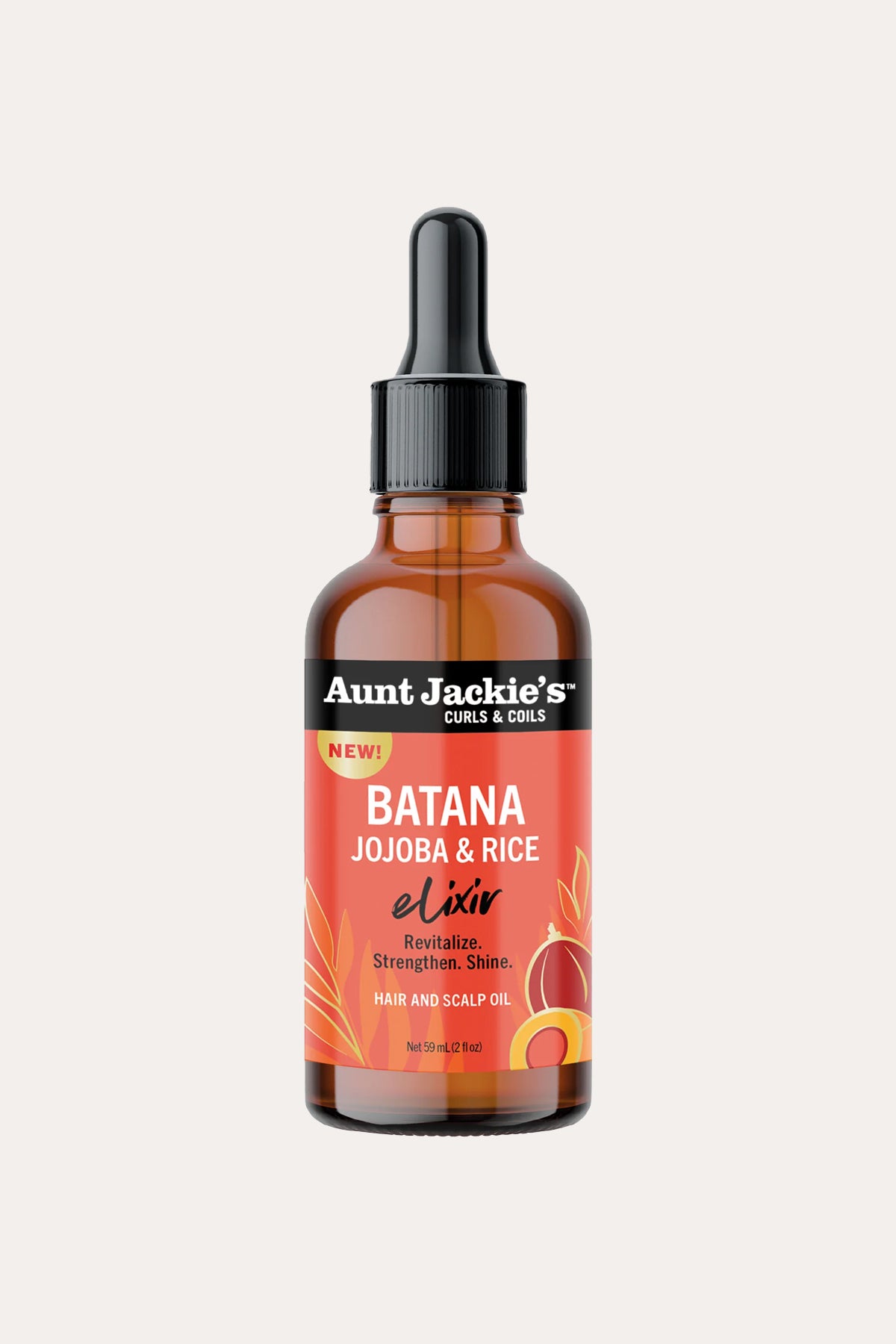AUNT JACKIES CURLS COILS BATANA, JOJOBA & RICE  ELIXER HAIR AND SCALP OIL 2oz - BSW BEAUTY CANADA