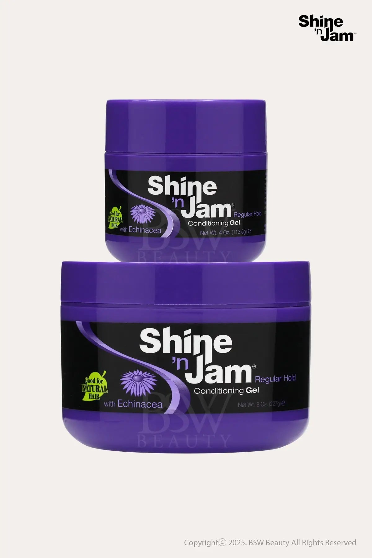 AMPRO PRO STYLE SHINE'N JAM CONDITIONING GEL REGULAR HOLD - 2 SIZE - BSW BEAUTY CANADA
