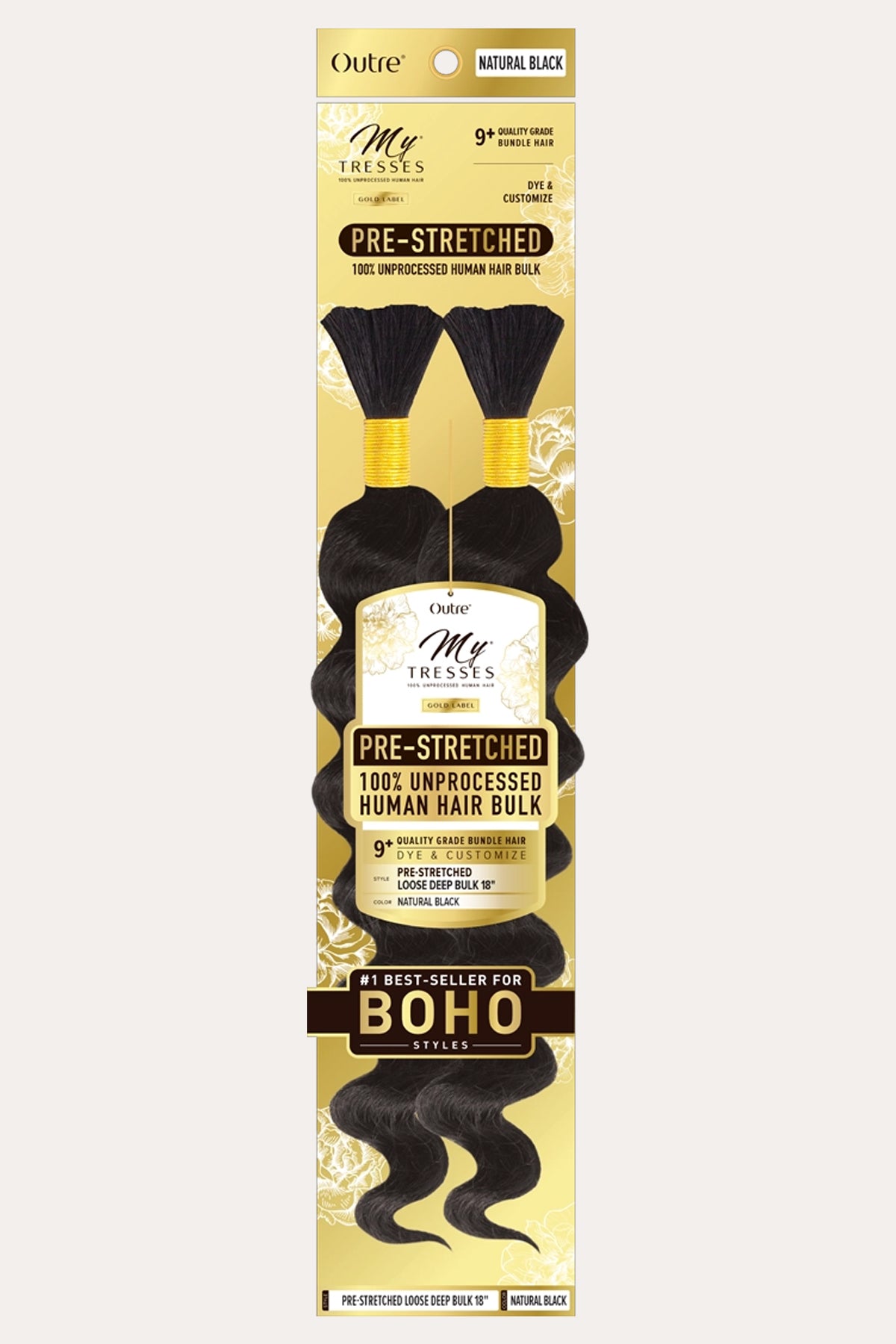 OUTRE MY TRESSES GOLD LABEL PRE-STRETCHED LOOSE DEEP BULK 18" - BSW BEAUTY CANADA