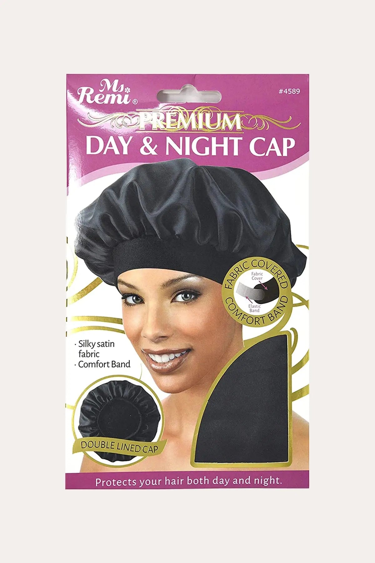 ANNIE MS.REMI CASQUETTE DE NUIT ET DE JOUR PREMIUM DELUXE - Noire