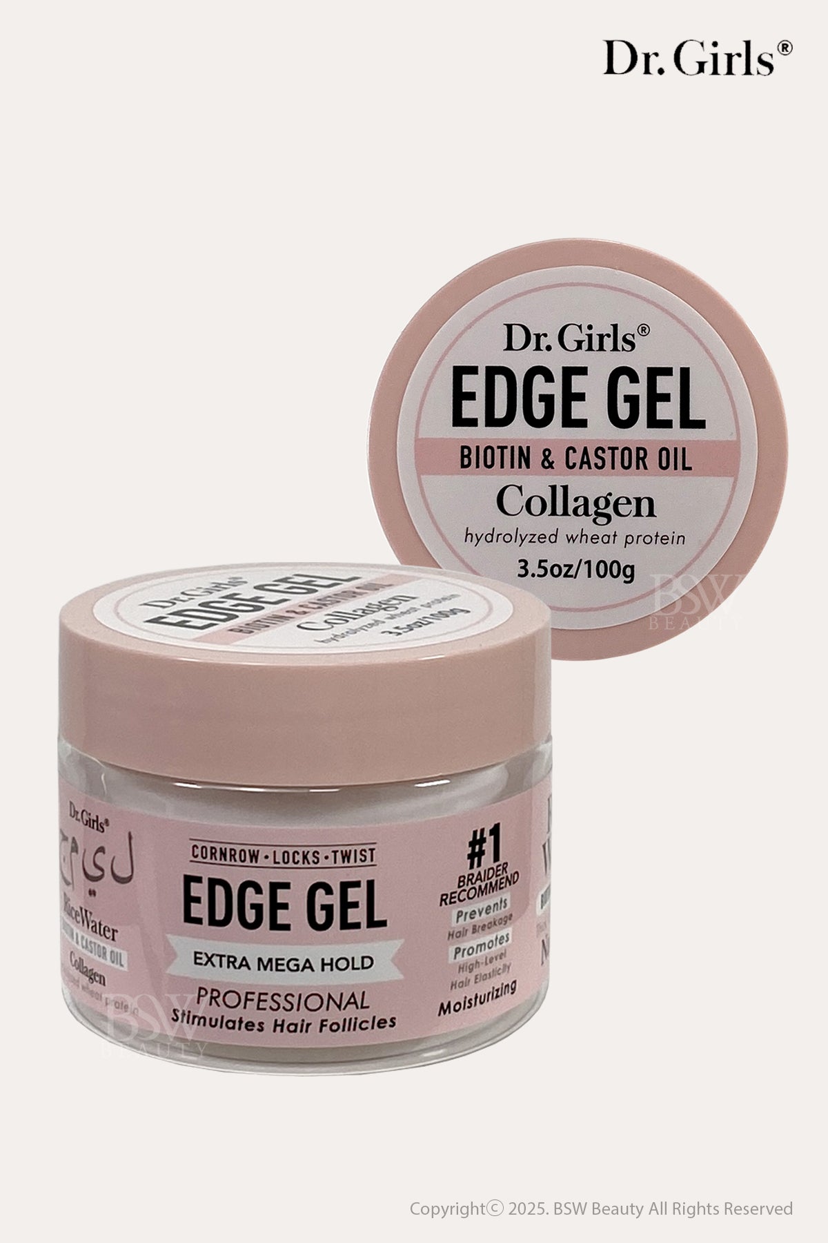 DR.GIRLS CORNROW LOCKS TWIST EDGE GEL - EXTRA MEGA HOLD - BSW BEAUTY CANADA