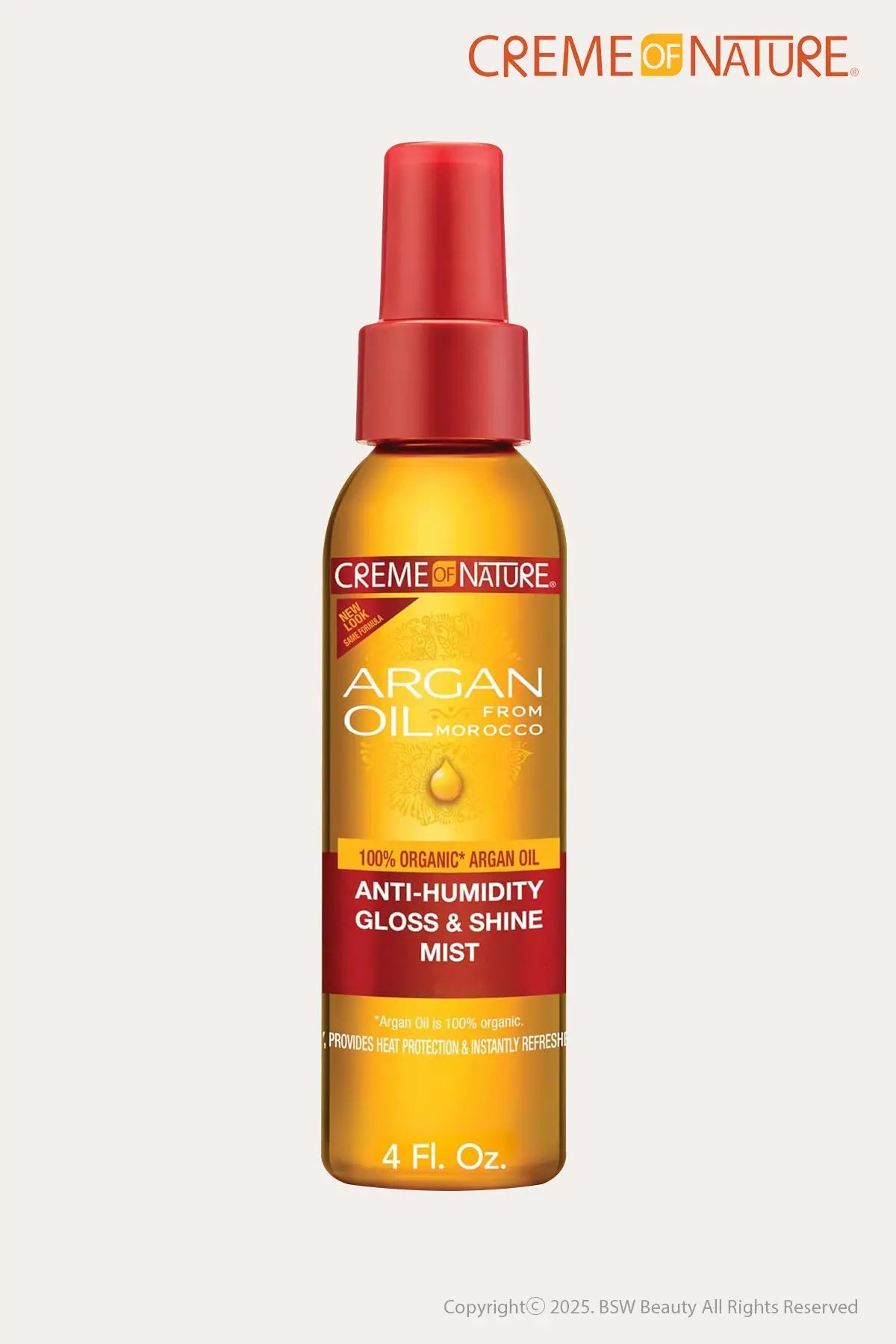 CREME OF NATURE ARGAN OIL ANTI - HUMIDITY GLOSS & SHINE MIST 4oz - BSW BEAUTY CANADA