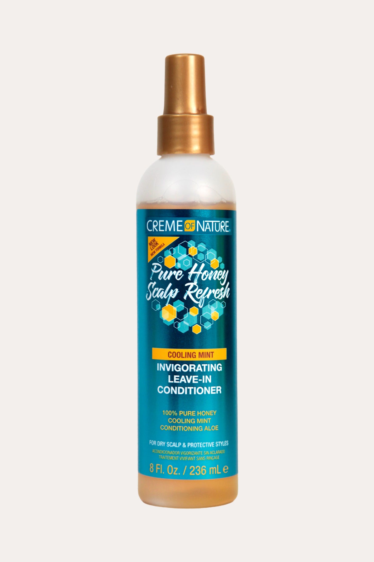 CREME OF NATURE PURE  HONEY SCALP REFRESH INVIGORATING LEAVE-IN CONDITIONER 8oz