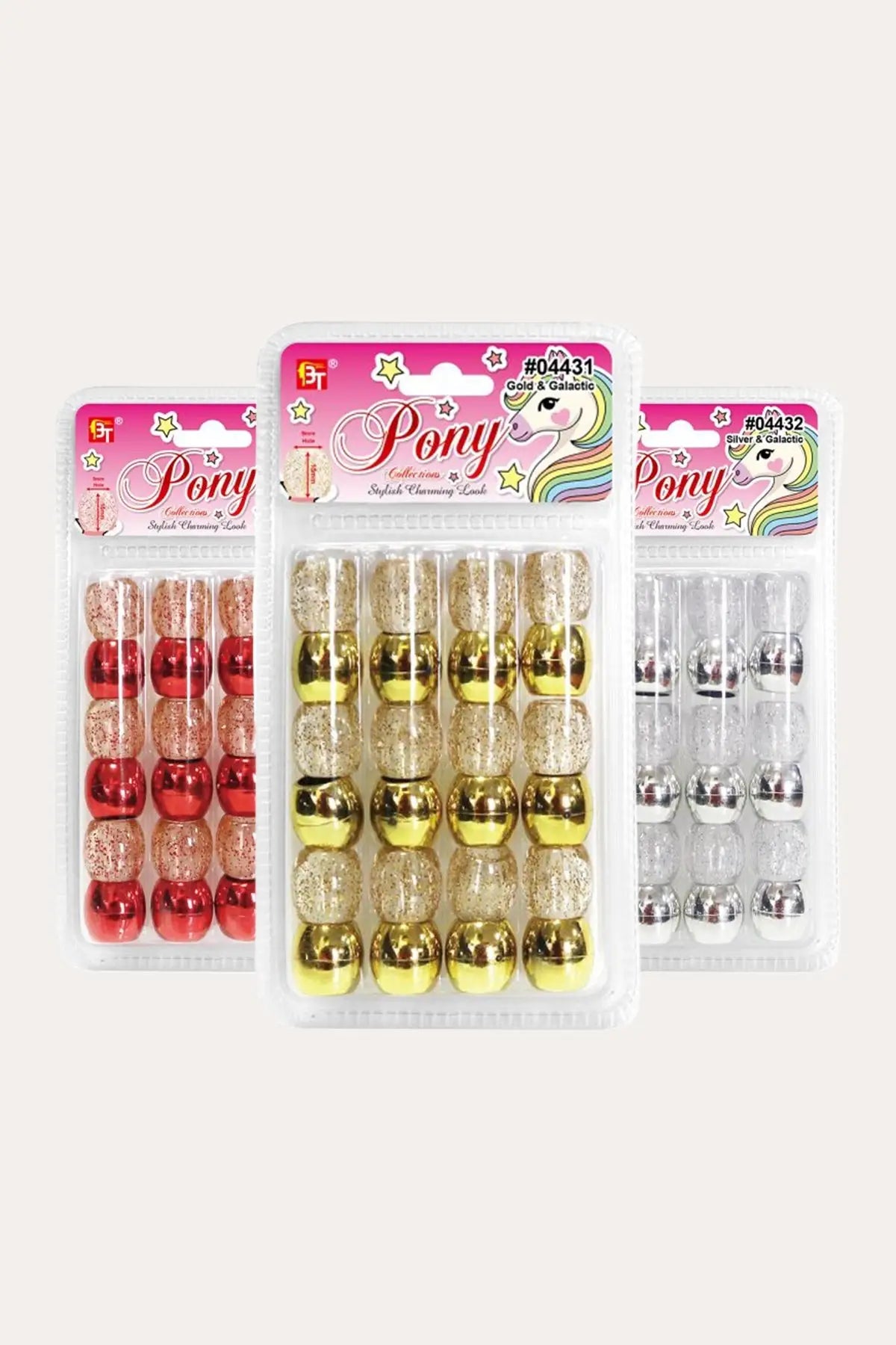 BEAUTY TOWN METALIC JUMBO ROUND BEADS BEAUTY TOWN