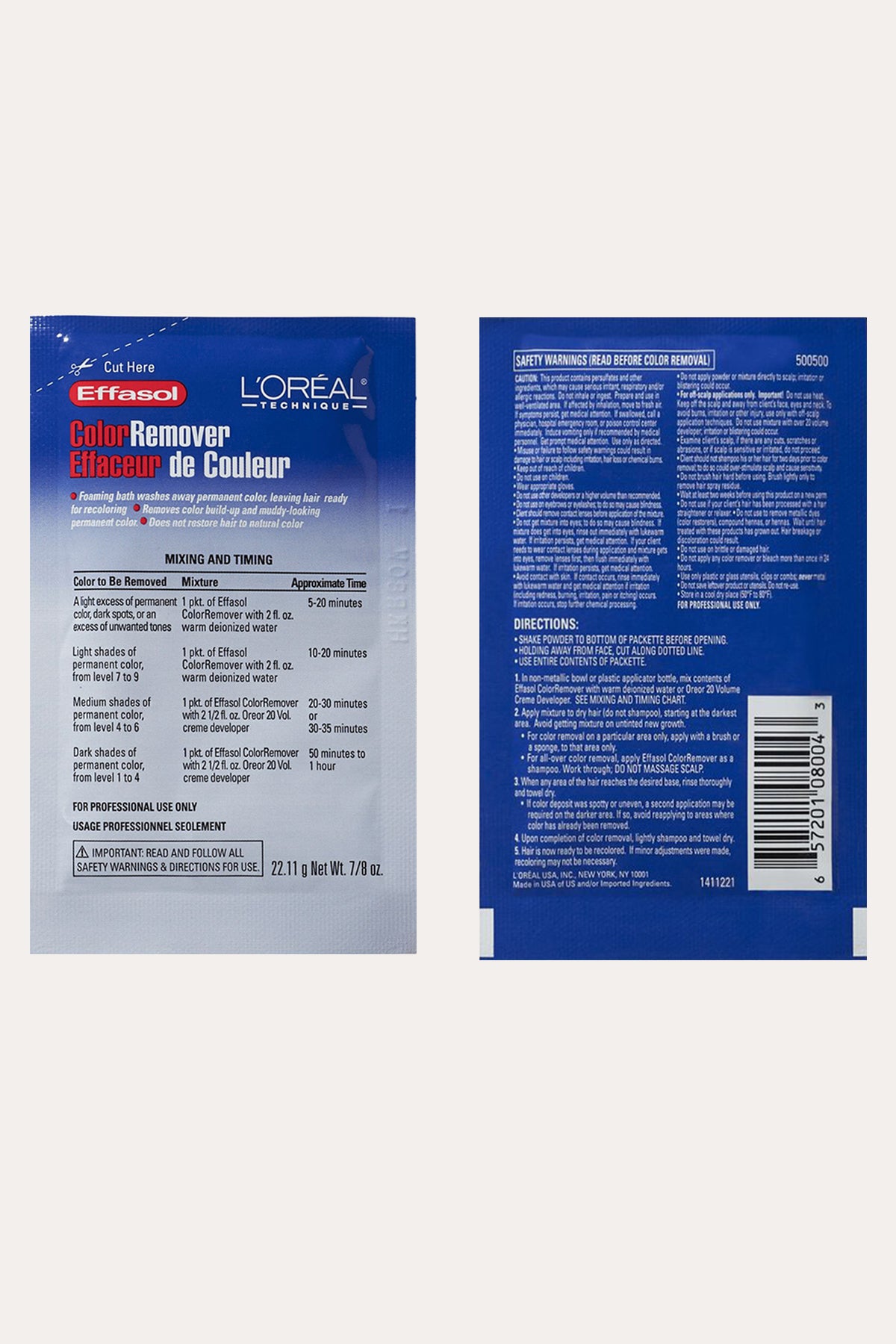 LOREAL COLOR REMOVER 22g - BSW BEAUTY CANADA