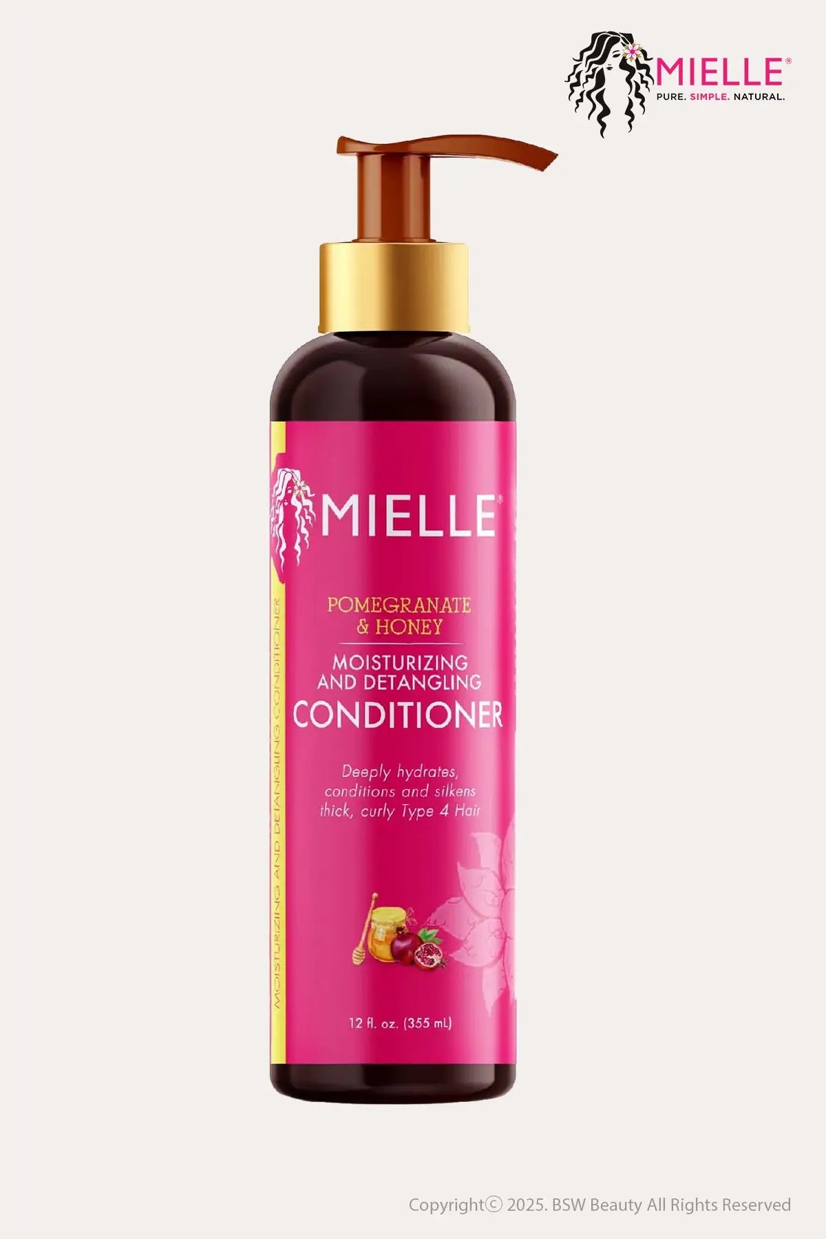 MIELLE POMEGRANATE & HONEY MOISTURIZING AND DETANGLING CONDITIONER 12oz - BSW BEAUTY CANADA