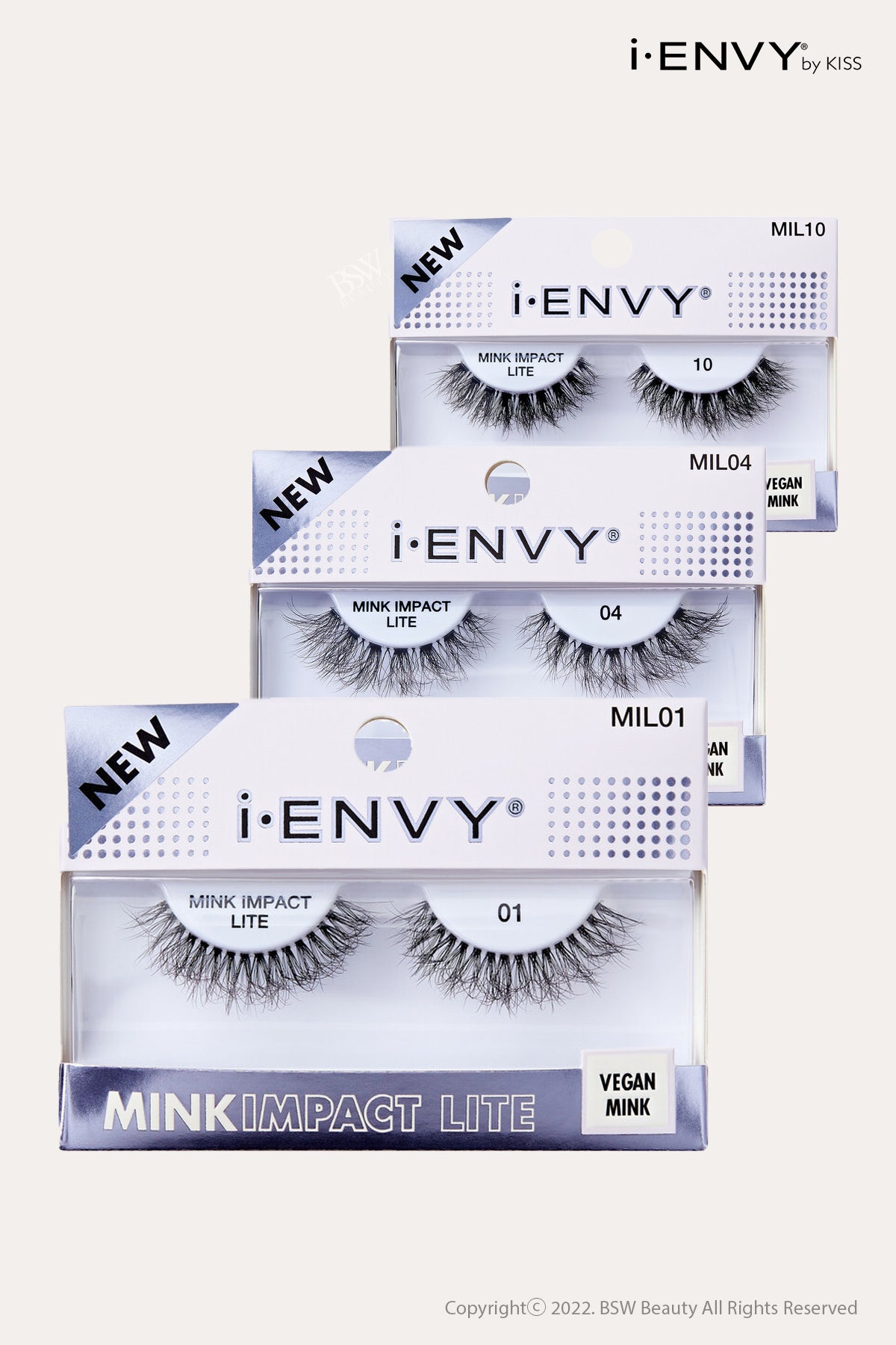 I ENVY MINK IMPACT LITE CLEAR BAND VEGAN FAUX MINK STRIP LASH - BSW BEAUTY CANADA