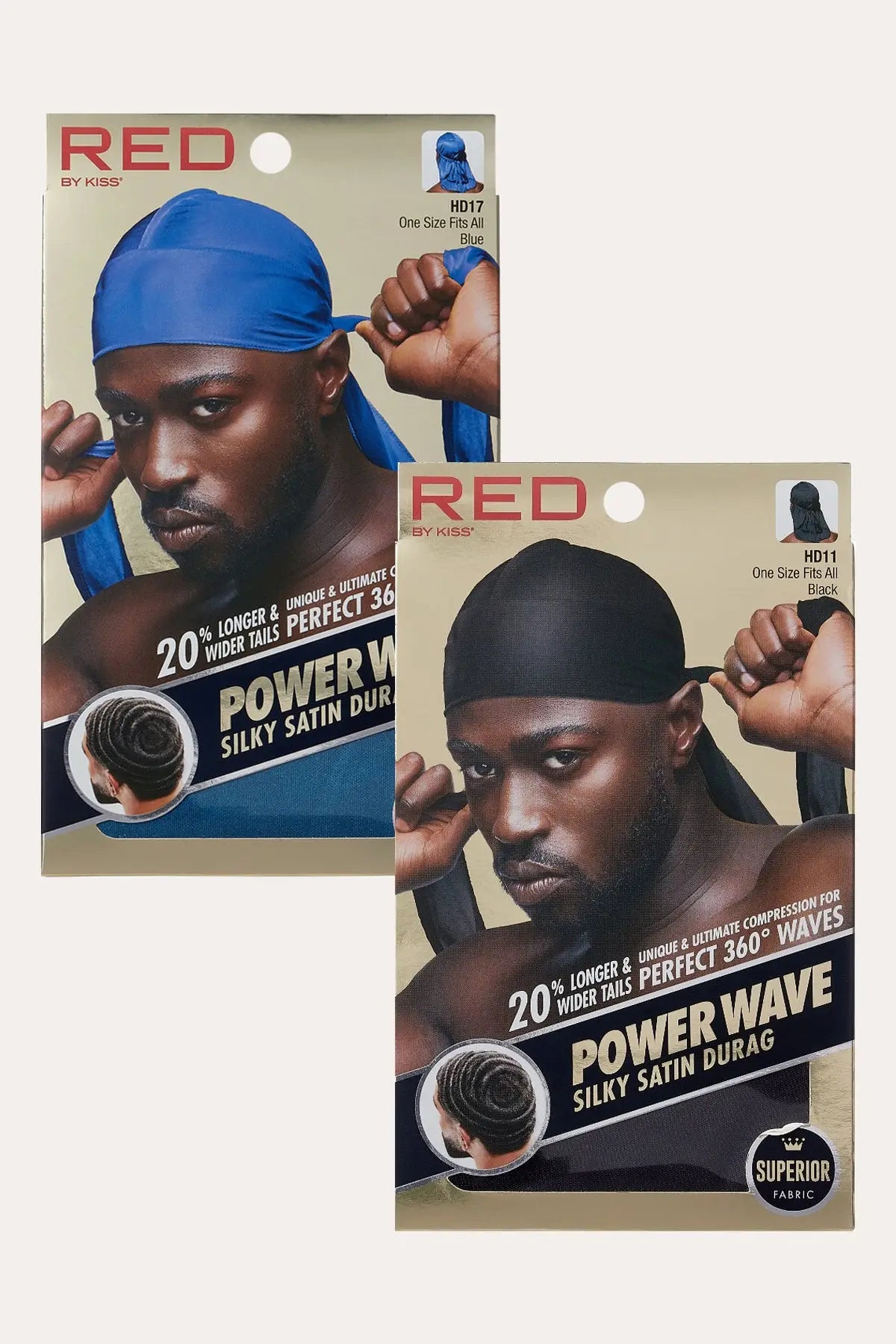 RED BY KISS POWER WAVE SILKY DURAG RED BEAUTY