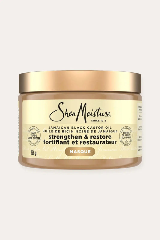 SHEA MOISTURE JAMAICAN BLACK CASTOR OIL STRENGTHEN&RESTORE TREATMENT MASQUE 12oz SHEA MOISTURE