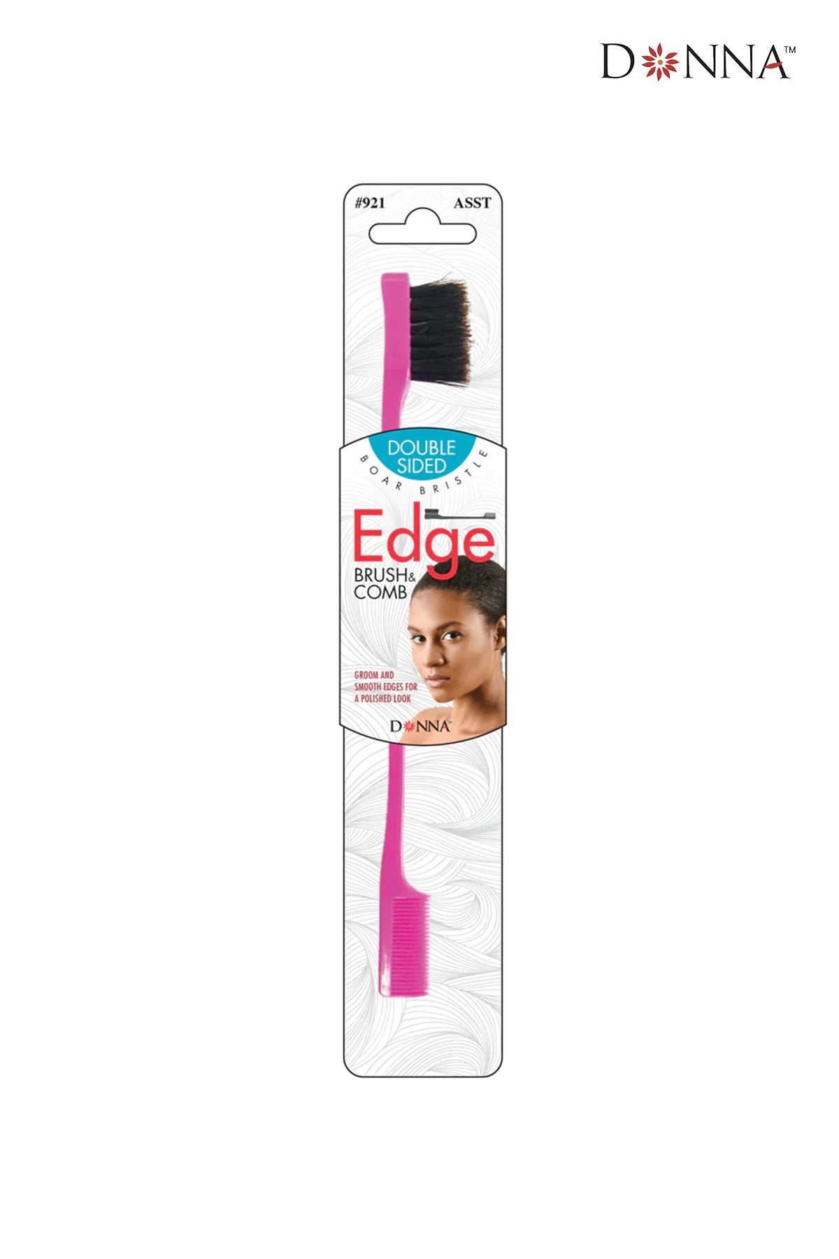 DONNA MINI EDGE BRUSH & COMB - BSW BEAUTY CANADA