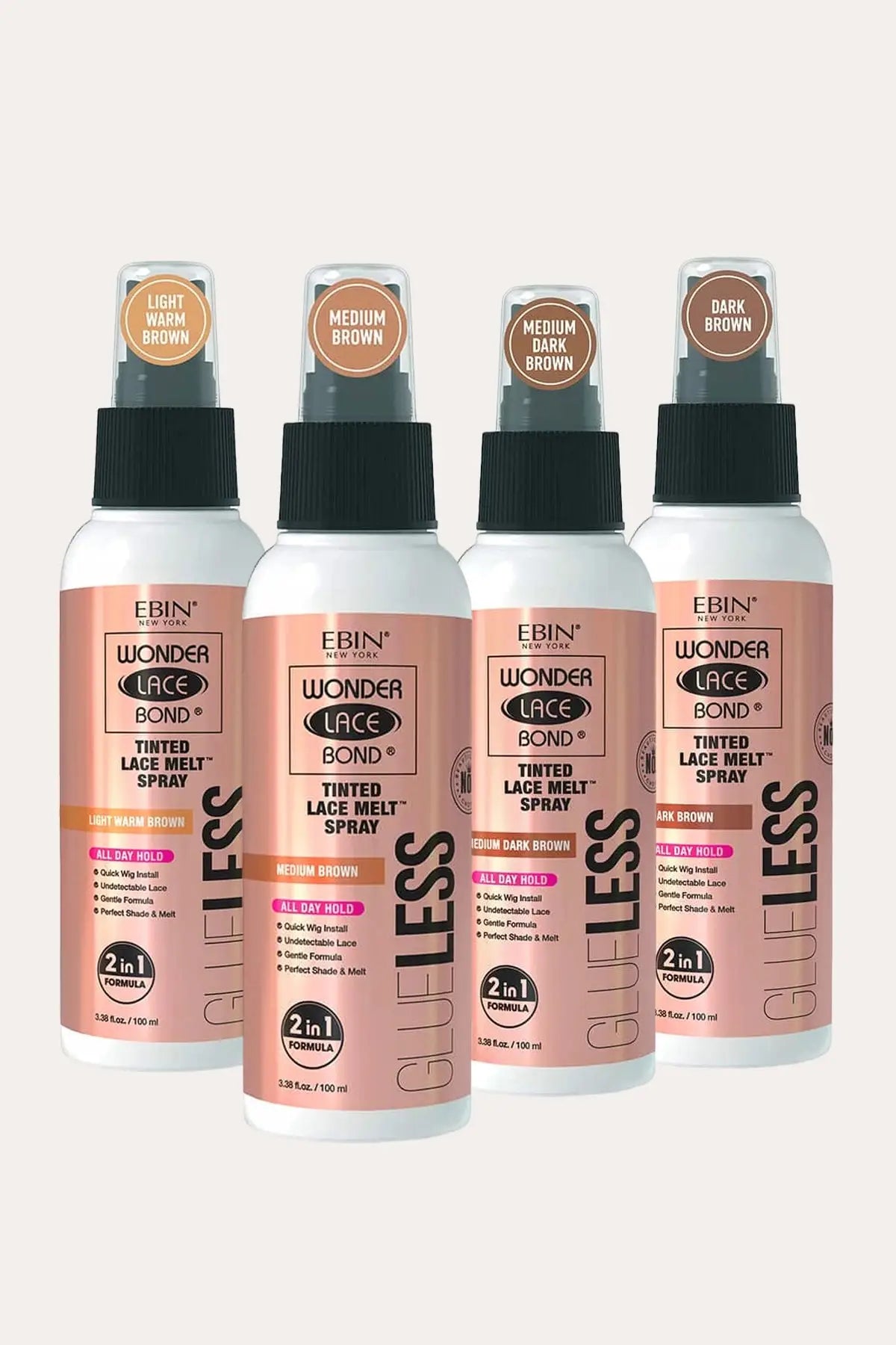 EBIN NEW YORK WONDER LACE BOND GLUELESS TINTED LACE MELT SPRAY EBIN NEW YORK