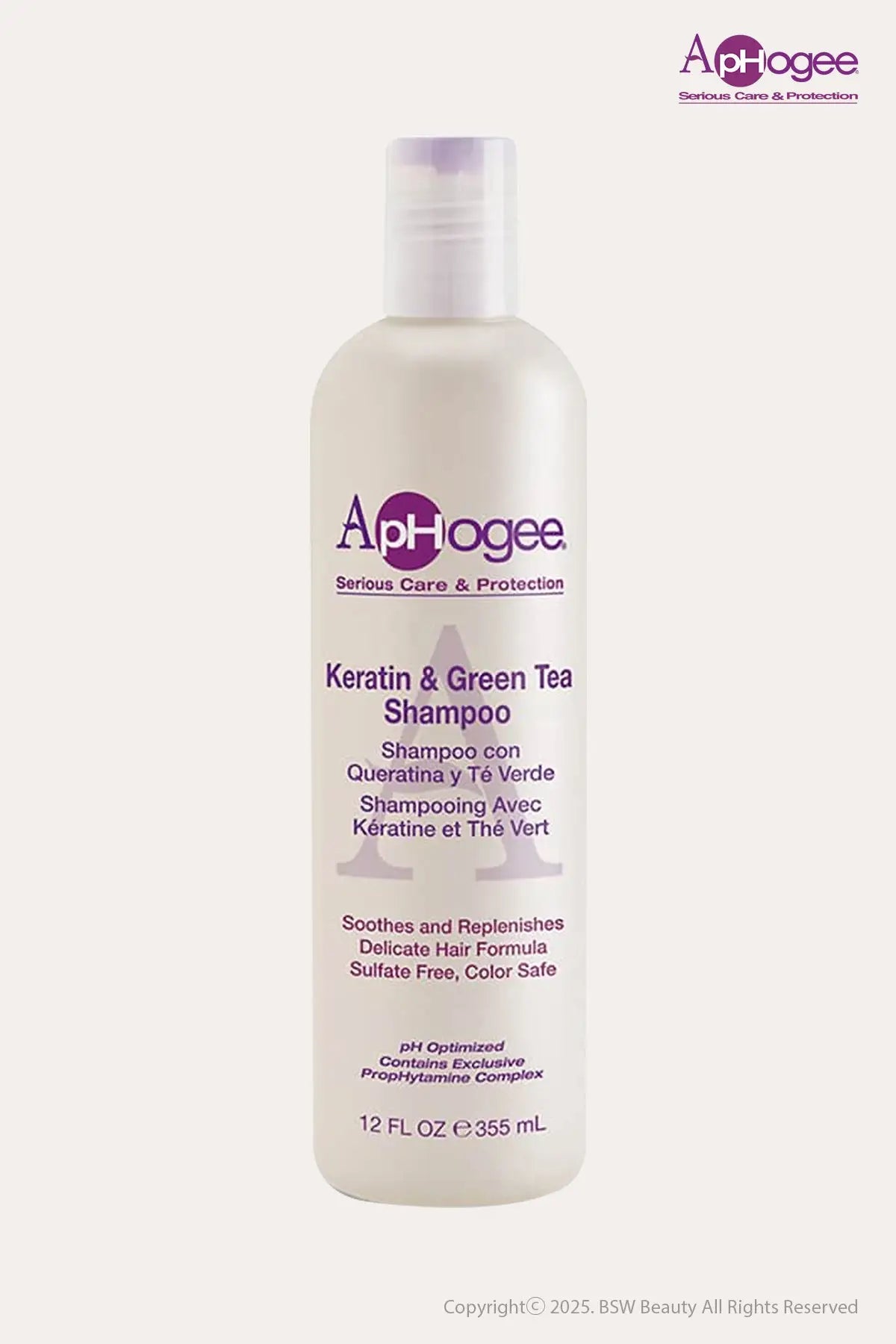 APHOGEE KERATIN & GREEN TEA SHAMPOO 12oz - BSW BEAUTY CANADA