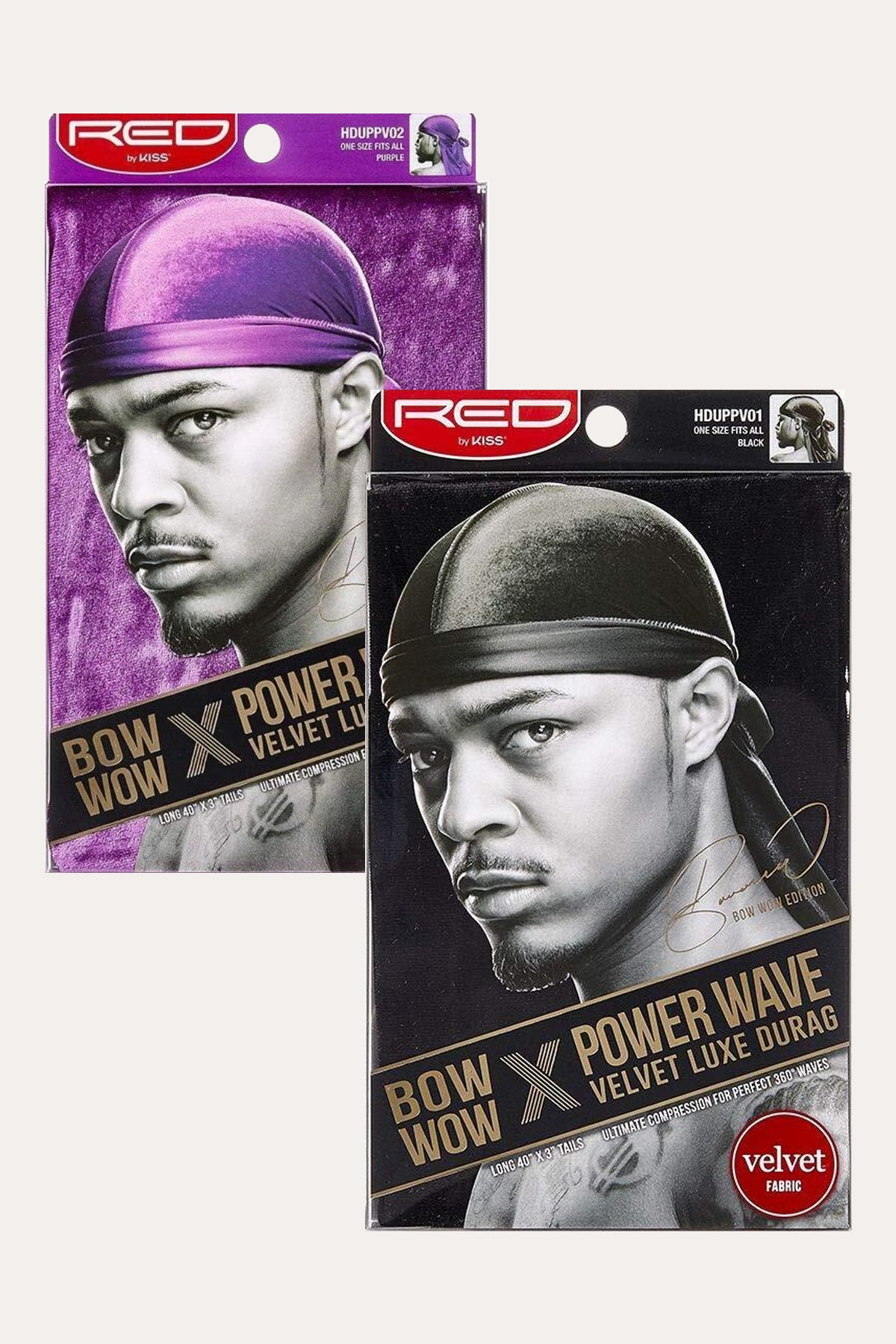 RED BY KISS BOW WOW POWER WAVE VELVET LUXE DURAG - BSW BEAUTY CANADA