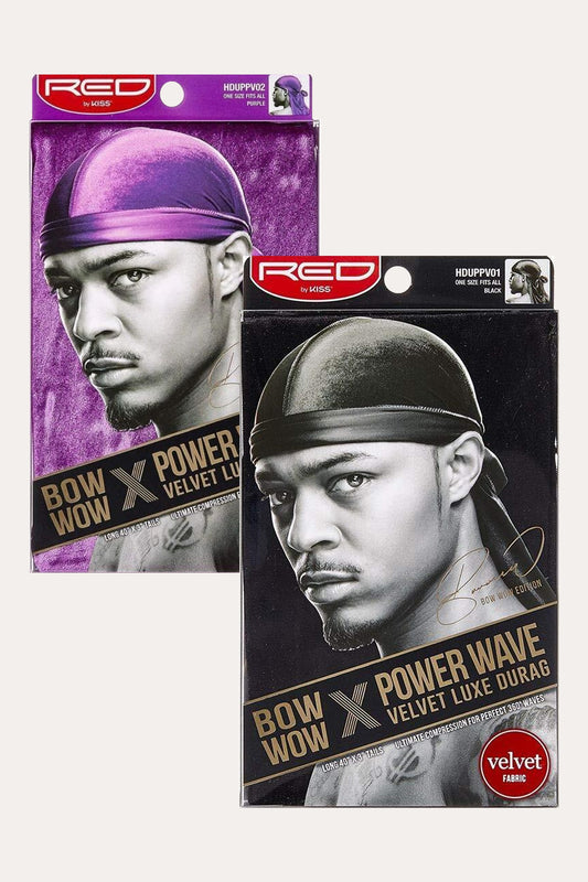 RED BY KISS BOW WOW POWER WAVE VELVET LUXE DURAG - BSW BEAUTY CANADA