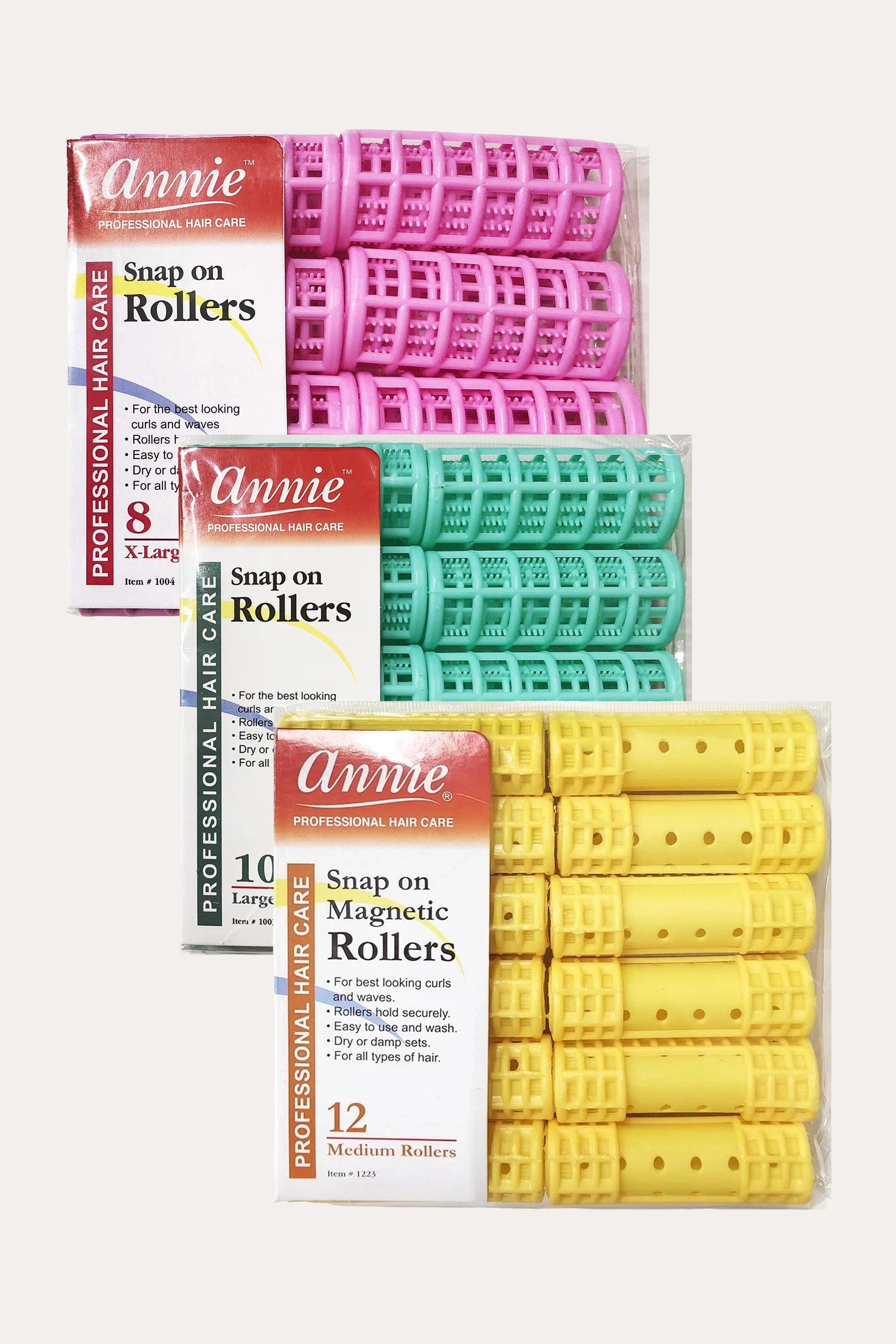 ANNIE SNAP ON MAGNETIC ROLLERS
