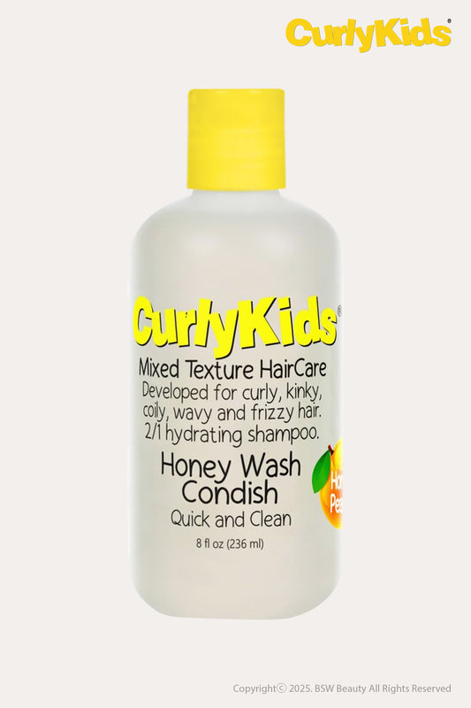 CURLYKIDS HONEY WASH CONDISH QUICK AND CLEAN 8oz - BSW BEAUTY CANADA