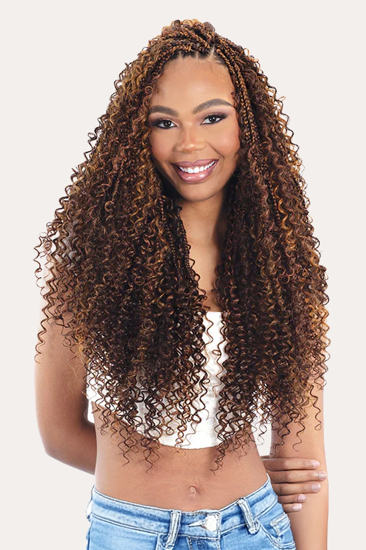 SHAKE N GO FREETRESS 3X WATER CURL - BOHO BRAIDS 22" - BSW BEAUTY CANADA