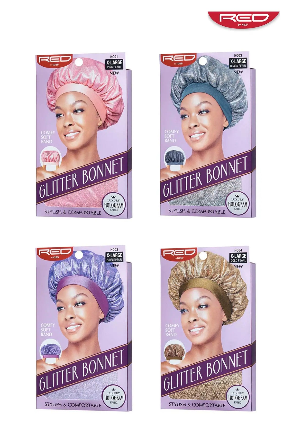 RED BY KISS GLITTER BONNET XL - BSW BEAUTY CANADA