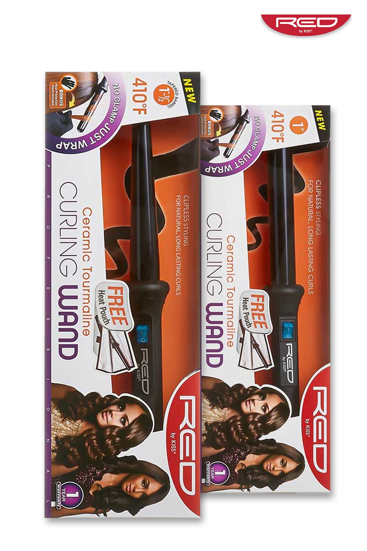 RED BY KISS CURLING WAND