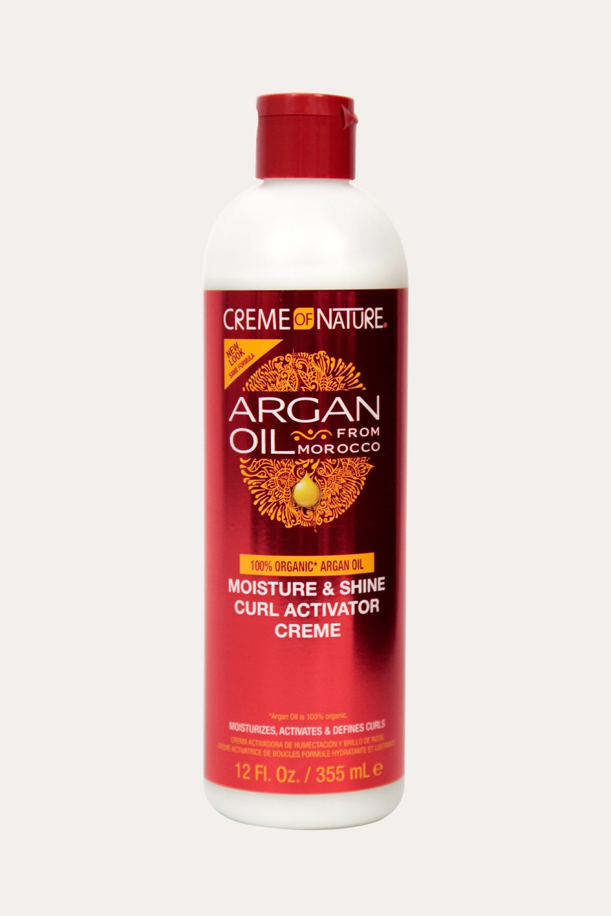 CREME OF NATURE ARGAN OIL MOISTURE & SHINE CURL ACTIVATOR CREME 12oz