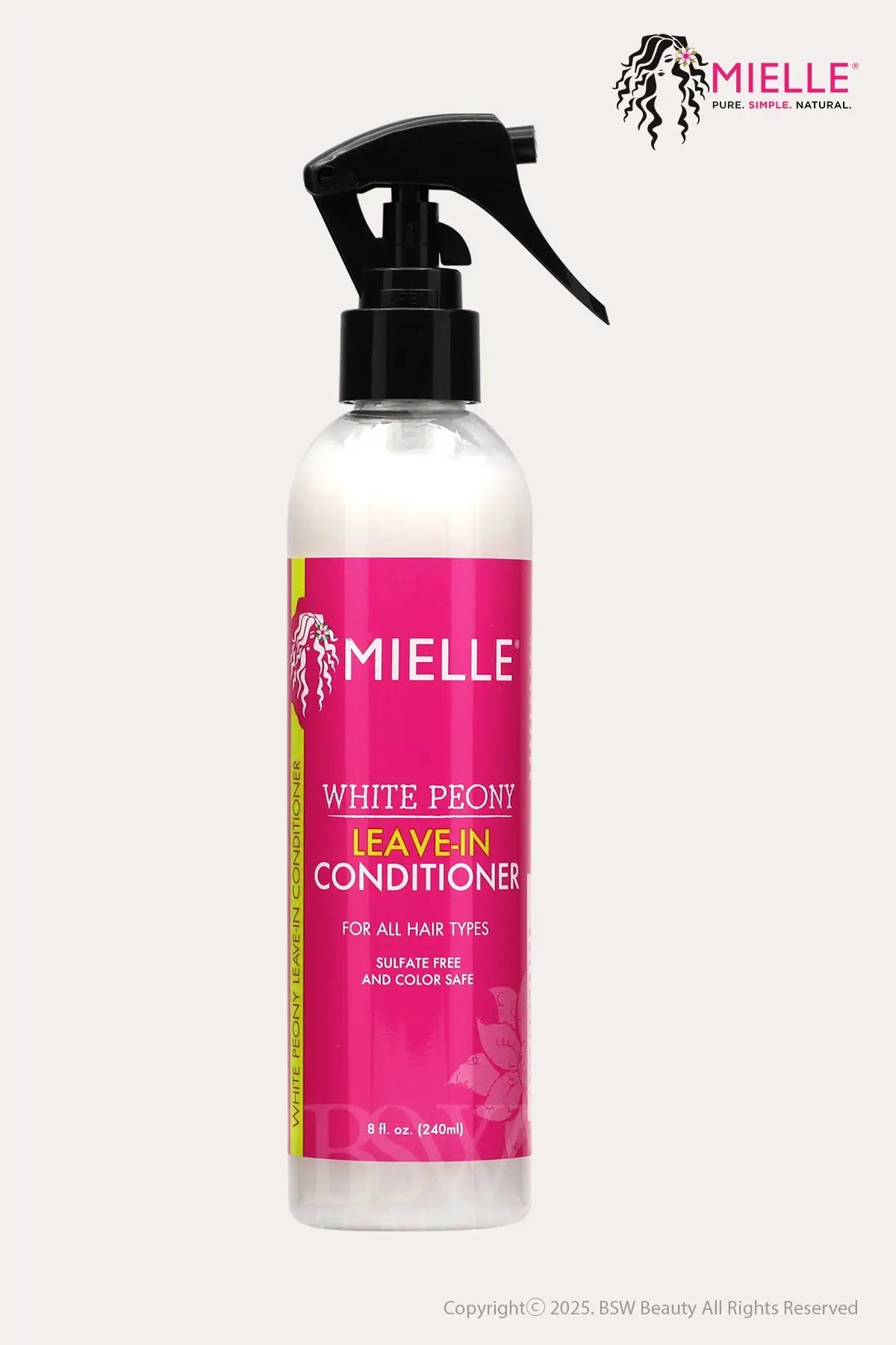 MIELLE ORGANICS WHITE PEONY LEAVE-IN CONDITIONER 8oz - BSW BEAUTY CANADA