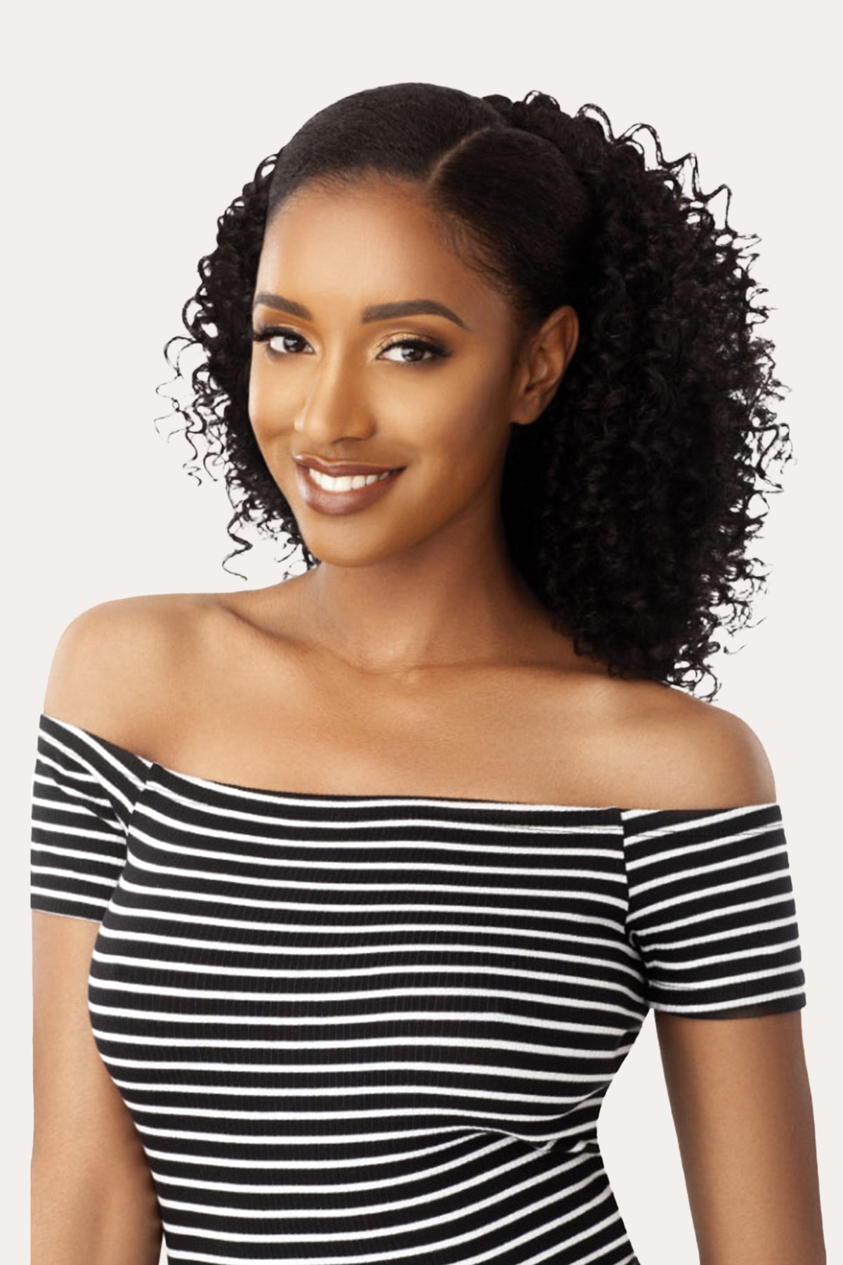 OUTRE BIG BEAUTIFUL HAIR DRAWSTRING PONYTAIL - 3B BOUNCY CURLS 18" - BSW BEAUTY CANADA