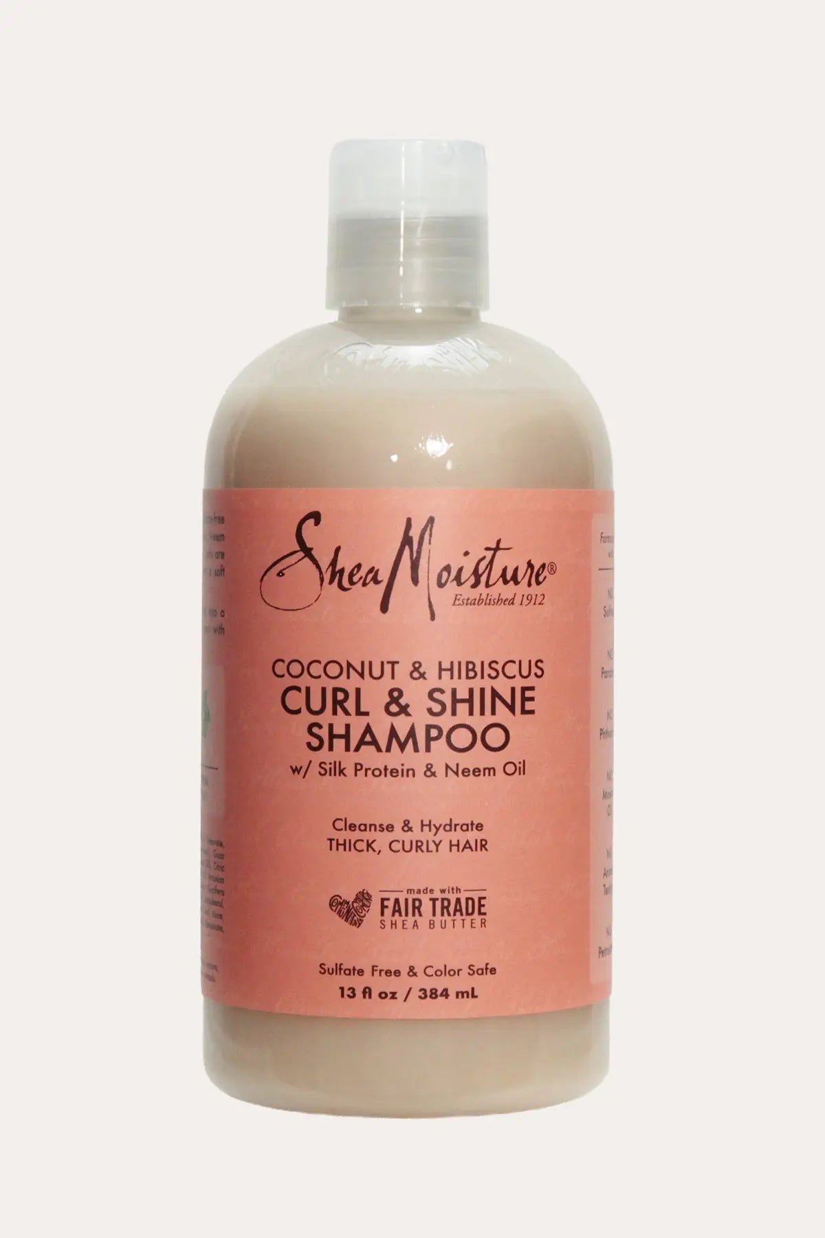 SHEA MOISTURE COCONUT & HIBISCUS CURL & SHINE SHAMPOO 13oz SHEA MOISTURE