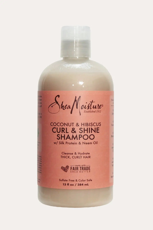 SHEA MOISTURE COCONUT & HIBISCUS CURL & SHINE SHAMPOO 13oz SHEA MOISTURE