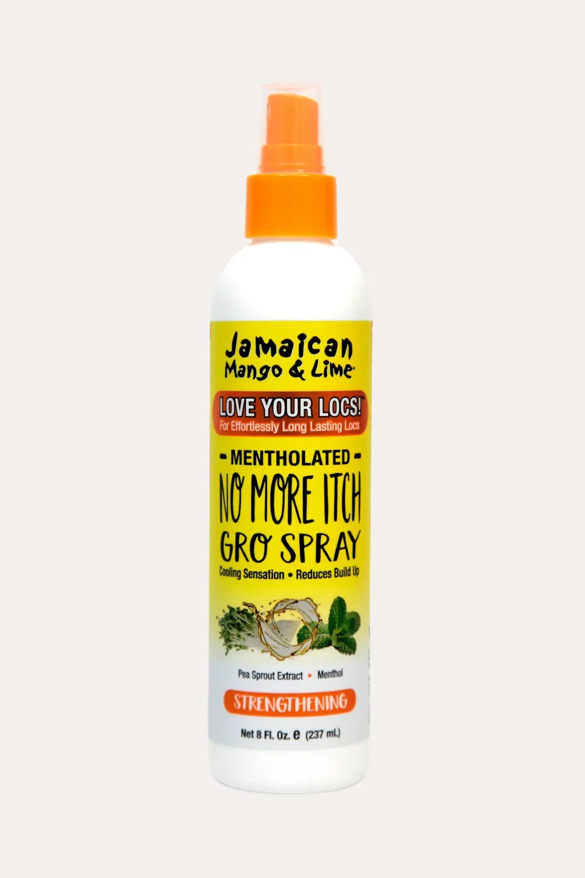 JAMAICAN MANGO & LIME NO MORE ITCH MENTHOLATED GRO SPRAY 8oz