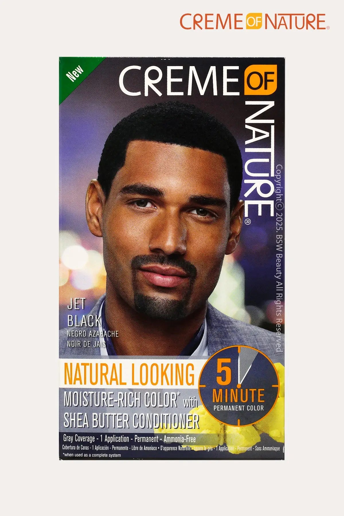 CREME OF NATURE MEN COLOR WITH SHEA BUTTER CONDITIONER - 2 COLOR - BSW BEAUTY CANADA