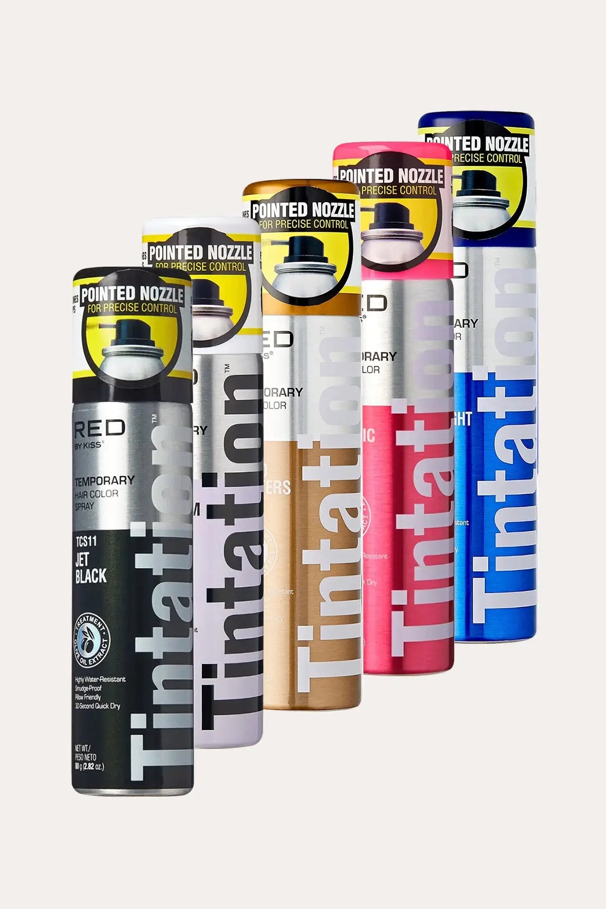 KISS NEW YORK TINTATION TEMPORARY HAIR COLOR SPRAY - 13 COLORS - BSW BEAUTY CANADA