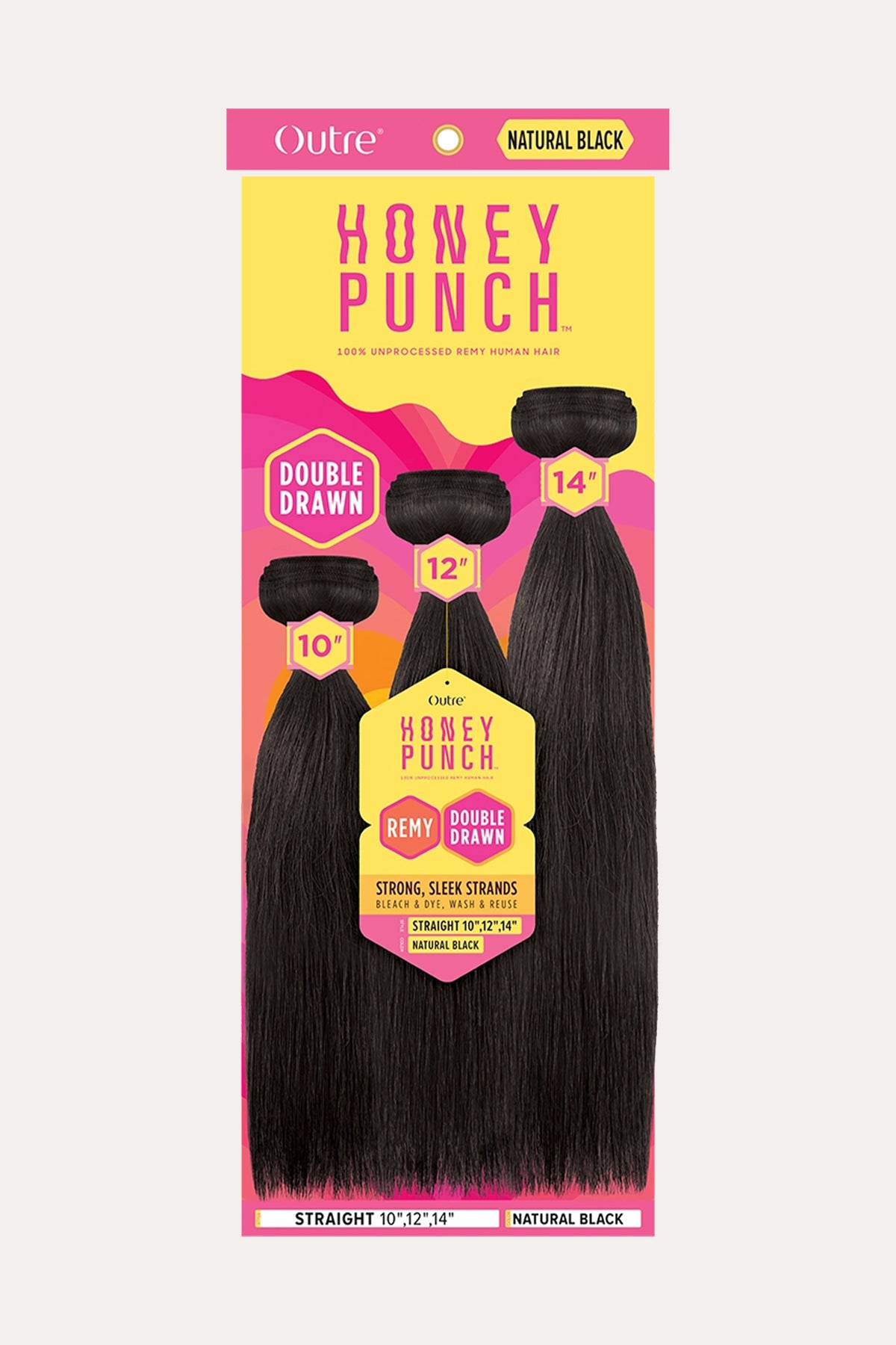 OUTRE HONEY PUNCH UNPROCESSED HUMAN HAIR - STRAIGHT MULTI