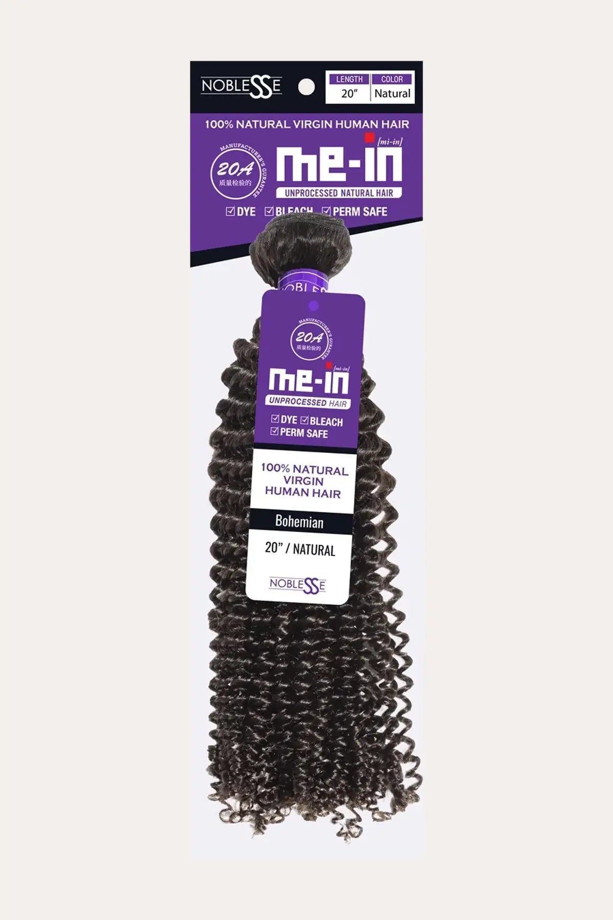 NOBLESSE ME-IN 20A VIRGIN HUMAN HAIR BUNDLE BOHEMIAN - SINGLE PACK NOBLESSE
