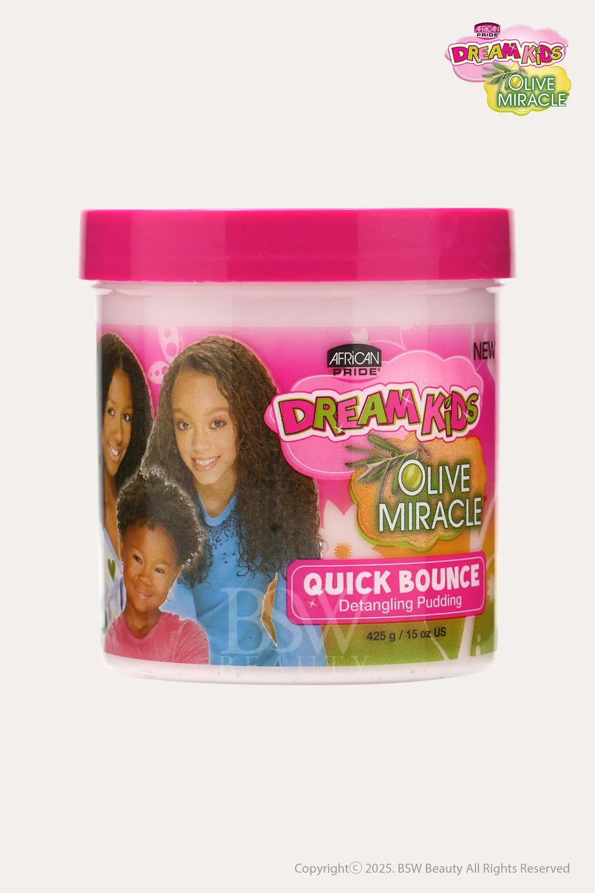 AFRICAN PRIDE DREAM KIDS OLIVE MIRACLE QUICK BOUNCE DETANGLING PUDDING 15oz - BSW BEAUTY CANADA