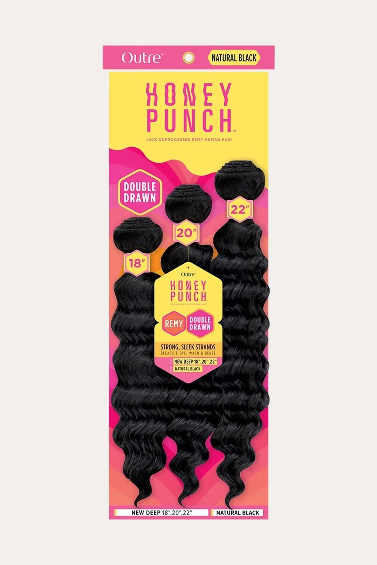 OUTRE HONEY PUNCH HUMAN HAIR WEAVE - NEW DEEP (MULTI) OUTRE