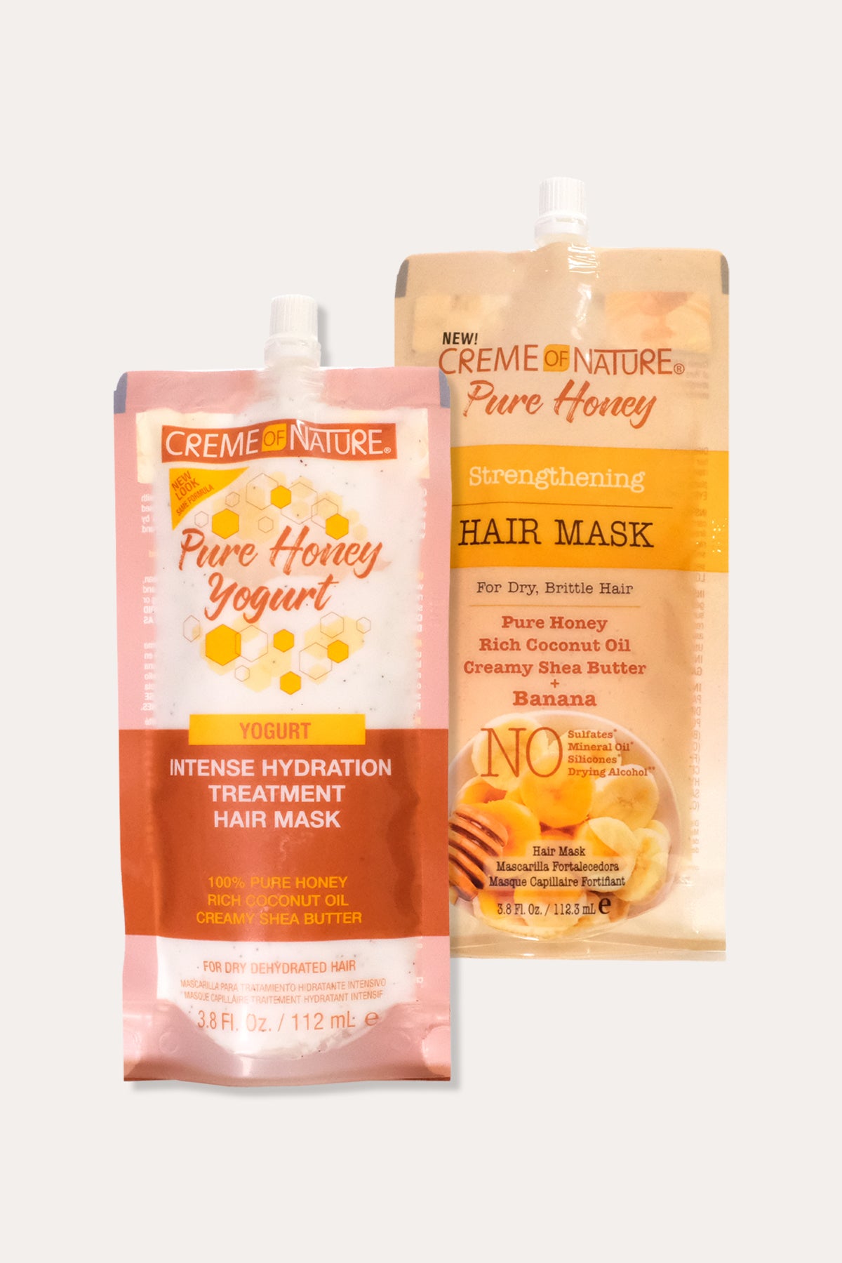 CREME OF NATURE PURE HONEY INTENSE HYDRATION TREATMENT HAIR MASK 3.8oz