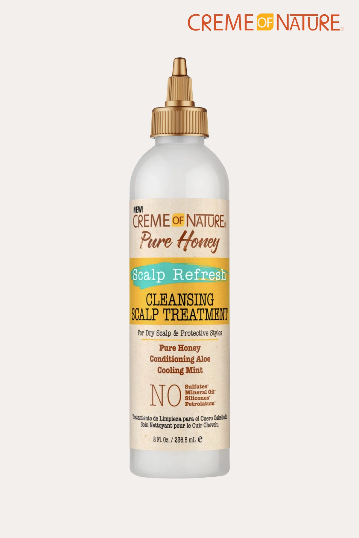 CREME OF NATURE PURE  HONEY SCALP REFRESH CLEANSING SCALP TREATMENT 8oz - BSW BEAUTY CANADA