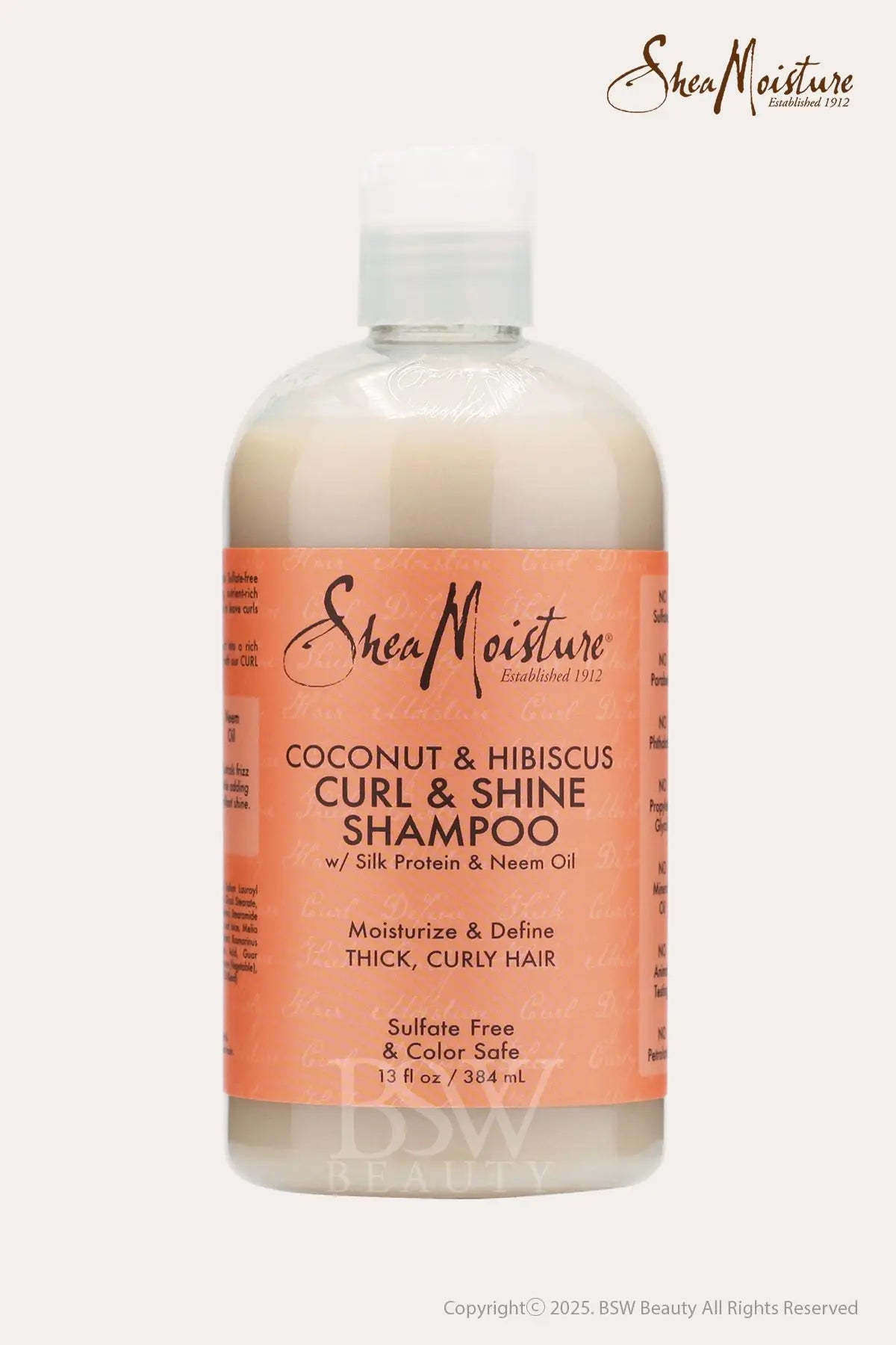 SHEA MOISTURE COCONUT & HIBISCUS CURL & SHINE SHAMPOO - BSW BEAUTY CANADA