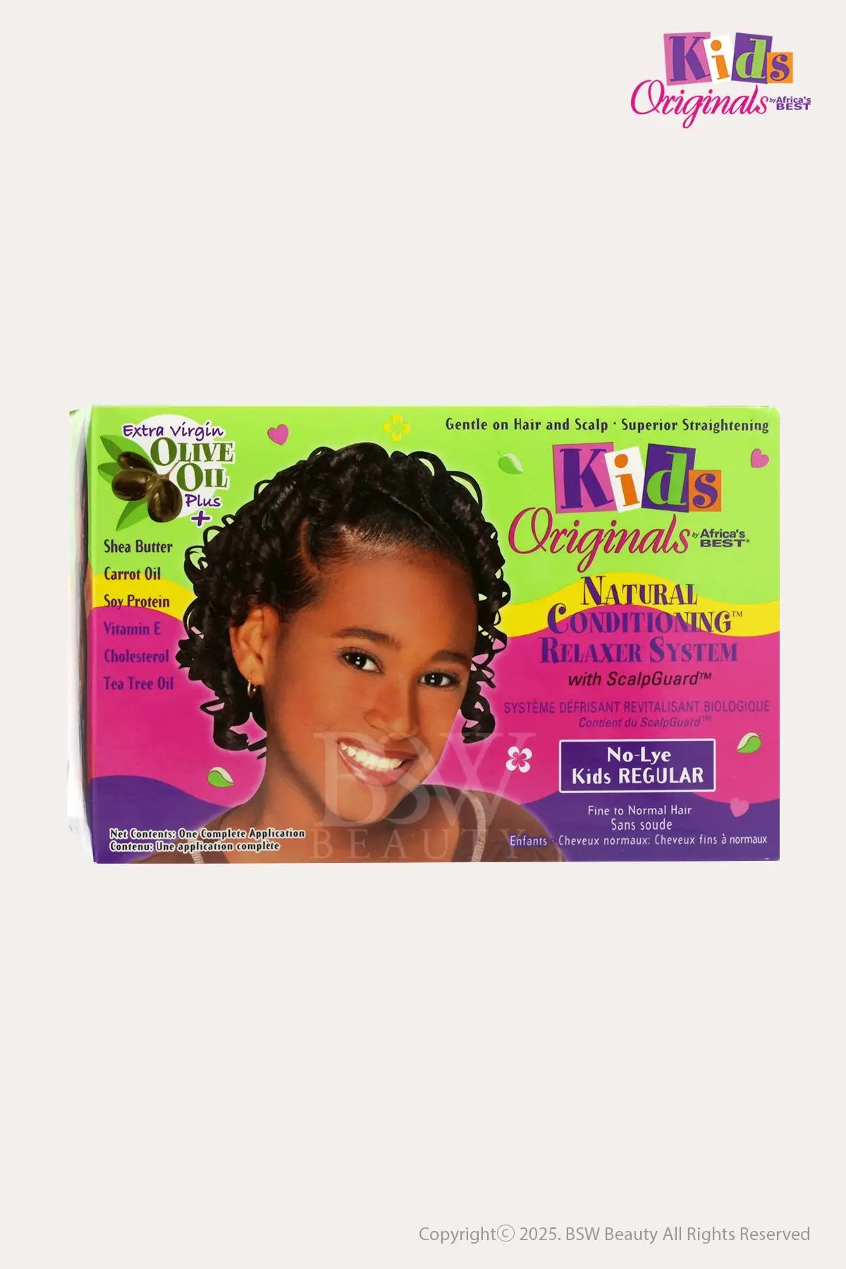 AFRICA'S BEST KIDS ORIGINALS NATURAL CONDITIONING RELAXER SYSTEM KIT - NO-LYE KIDS - BSW BEAUTY CANADA